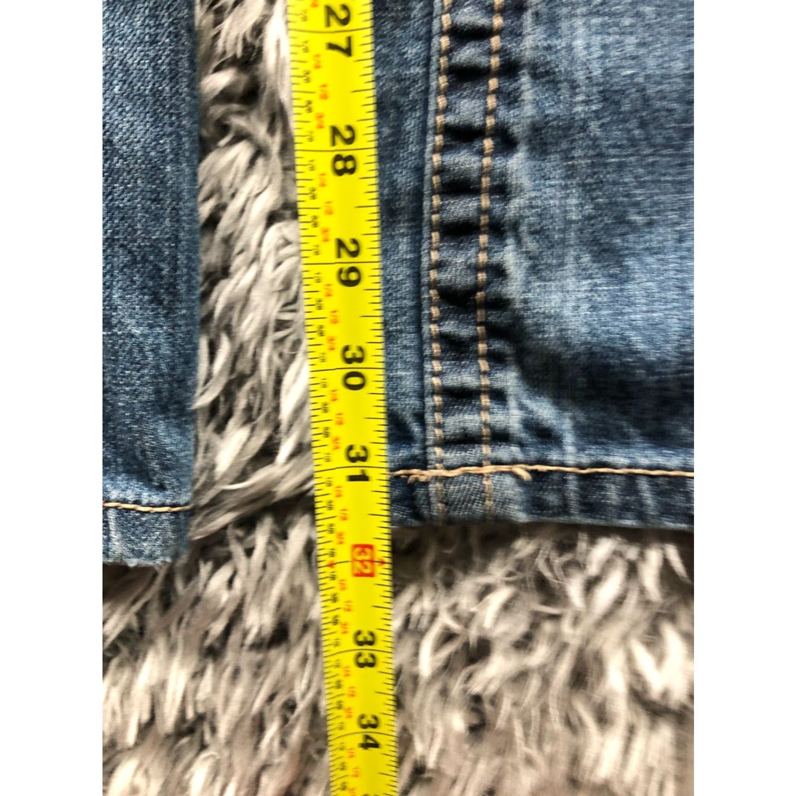 Harley Davidson Harley-Davidson Jeans Bootcut Size 8T Tall Womens Medium Blue Flaw Denim 5-Pocket Zipper Button Belt Loops Inseam 33in Regular Rise Mid Wash Blue Size 30" / US 8 / IT 44 - 3 Thumbnail