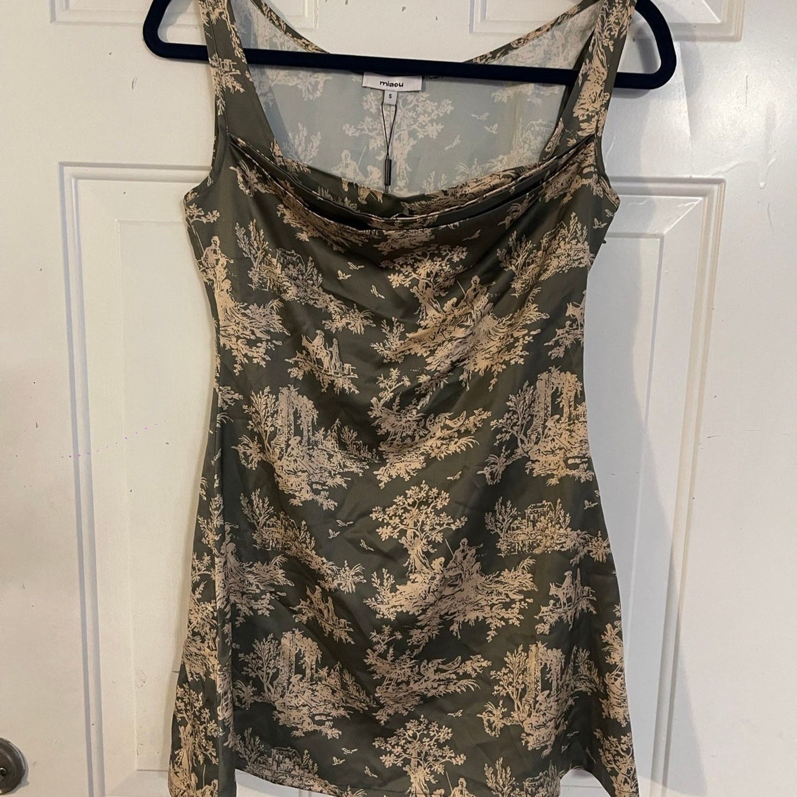 Miaou MIAOU GINGER FLORAL-PRINT WOVEN MINI DRESS SZ:S NWT Size M / US 6-8 / IT 42-44 - 4 Thumbnail