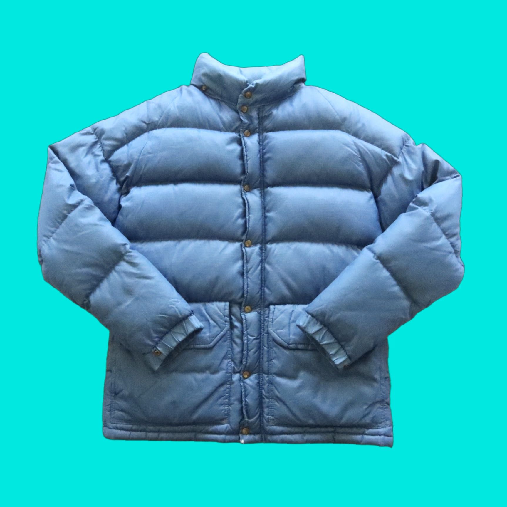 Vintage VINTAGE Camp 7 Puffer Jacket Men M Blue, Jacket, Camp7, Vintage Camp 7 Puffer Jacket, Men M Blue Size US M / EU 48-50 / 2 - 1 Thumbnail