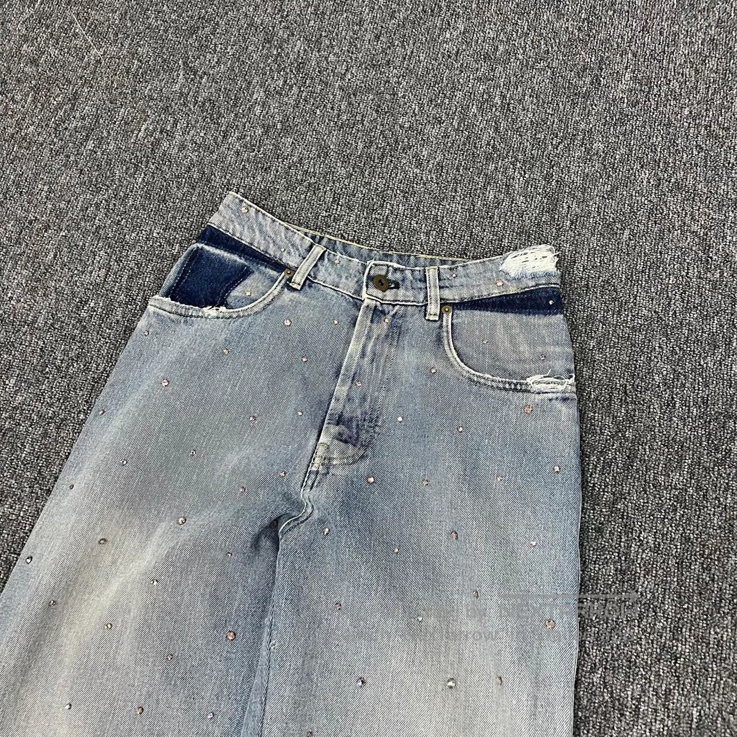 Miu Miu miu miu Water-washing damages the light blue silhouette je Size 25" / US 0 / IT 36 - 3 Thumbnail
