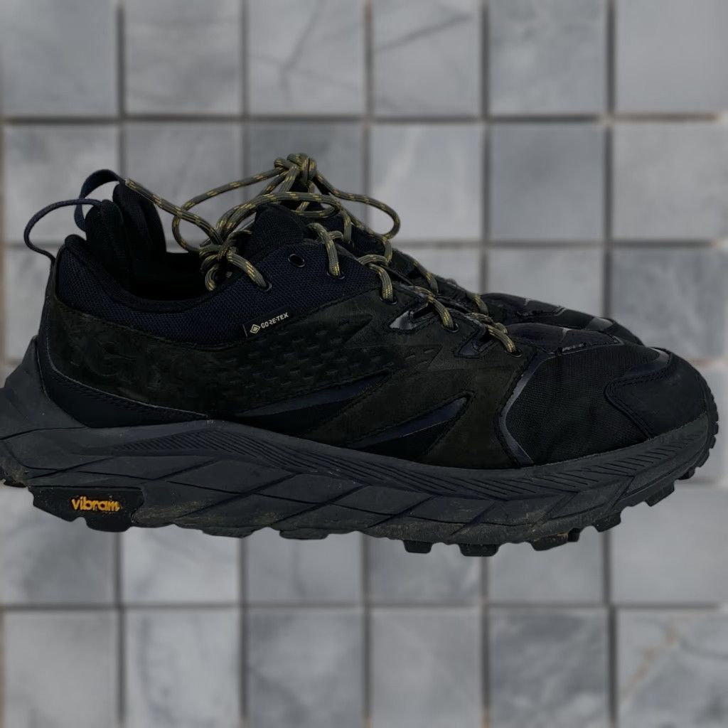 Vintage Hoka One One Anacapa GORE-TEX Low GTX Hiking Sneaker Men Black 12D Spring Size ONE SIZE - 1 Thumbnail