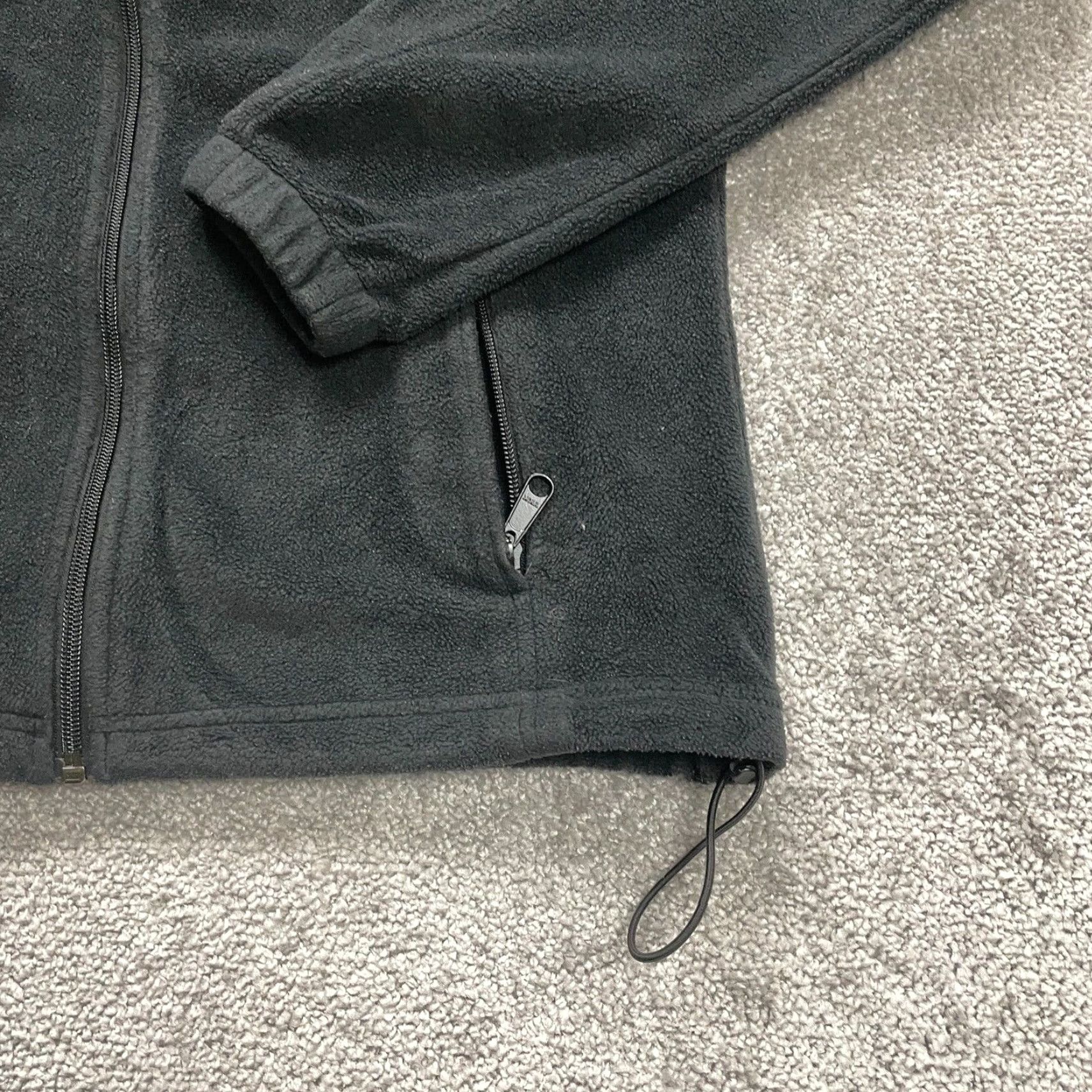 Vintage Columbia Womens Large Black Fleece Jacket Benton Springs Full Zip Pockets Hiking Size L / US 10 / IT 46 - 5 Thumbnail