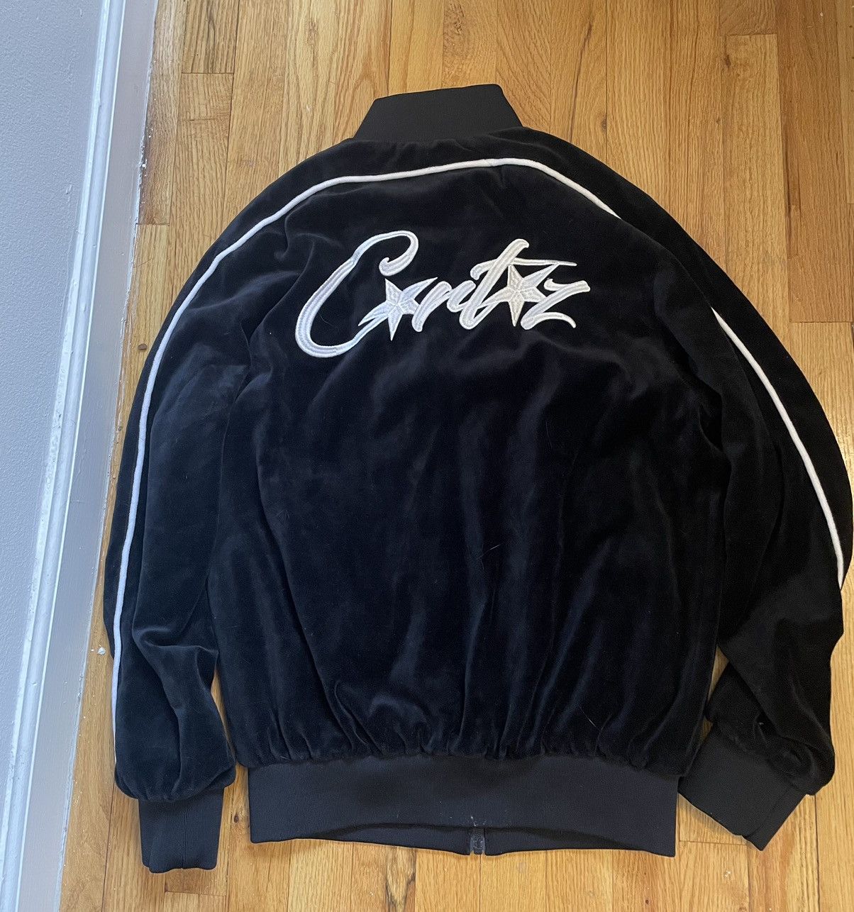 Corteiz VVS Velour Jacket Black