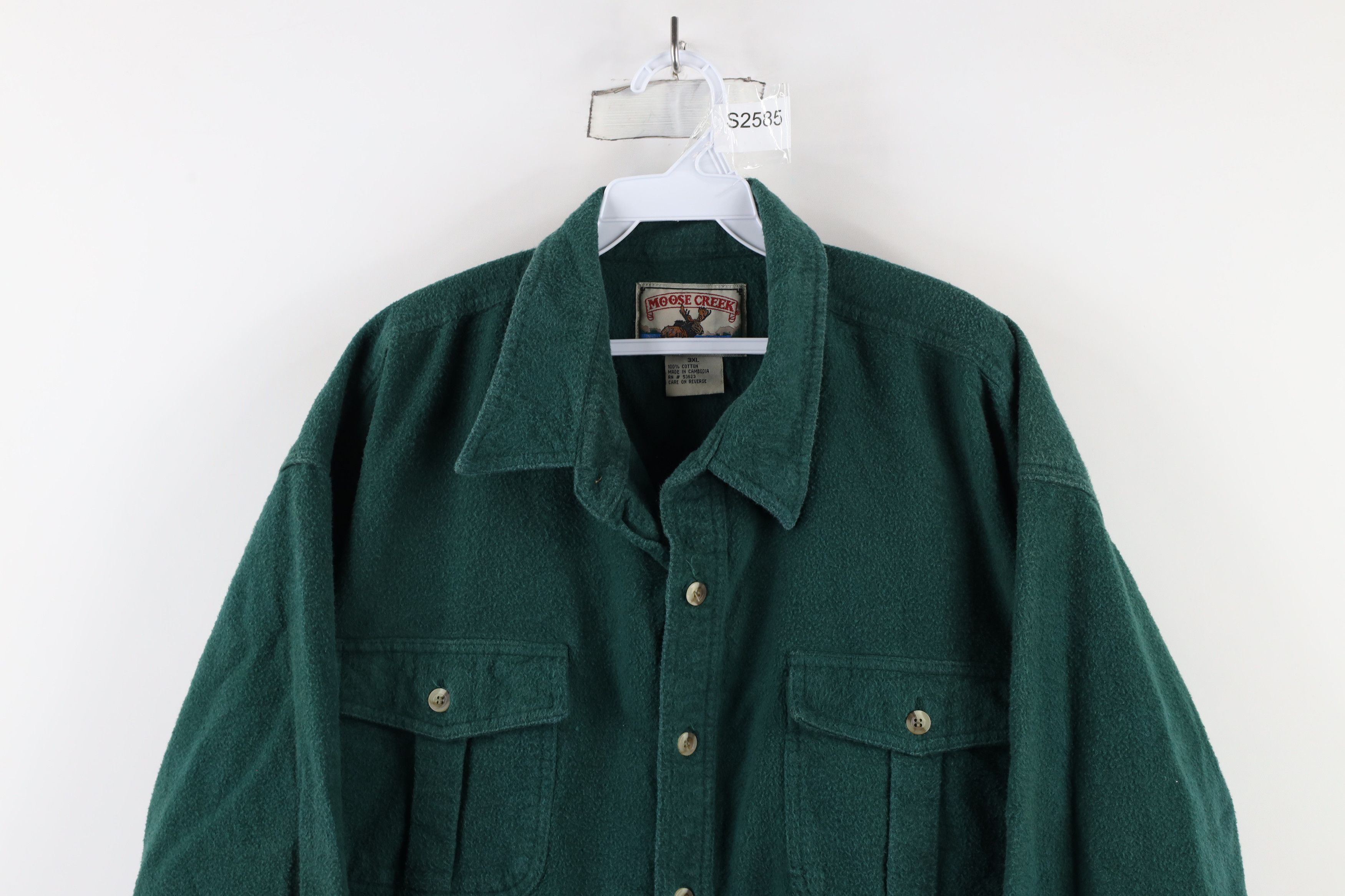 Vintage Vintage 90s Streetwear Heavyweight Chamois Button Shirt Size US XXL / EU 58 / 5 - 2 Thumbnail