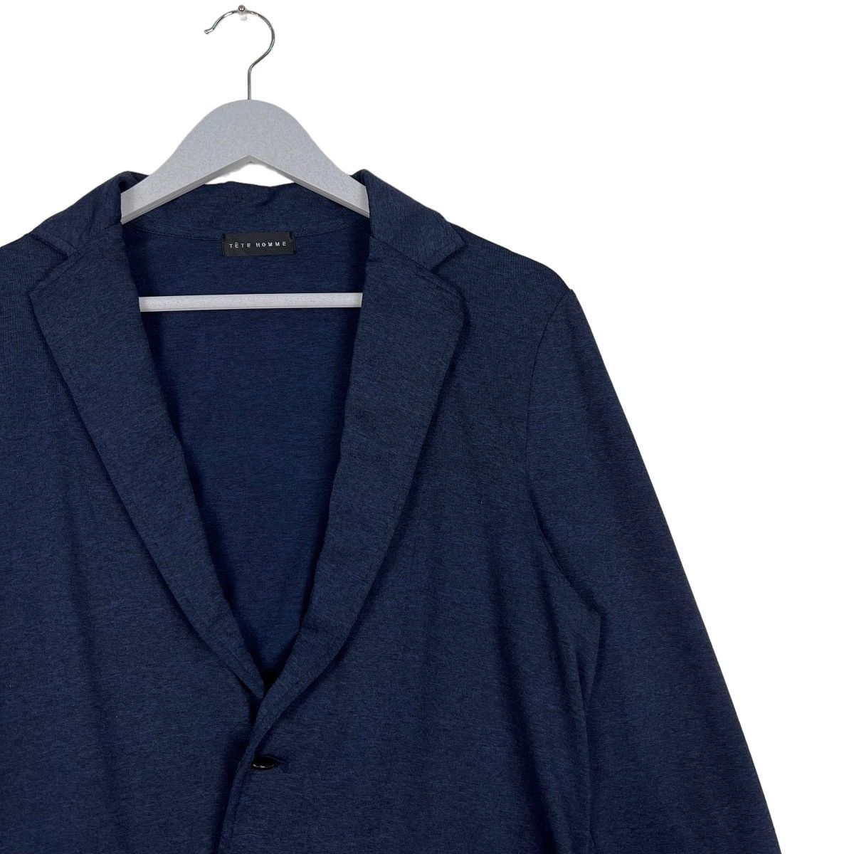 Issey Miyake 🔥 NAVY BLUE TETE HOMME CARDIGAN JACKET Size US M / EU 48-50 / 2 - 6 Thumbnail