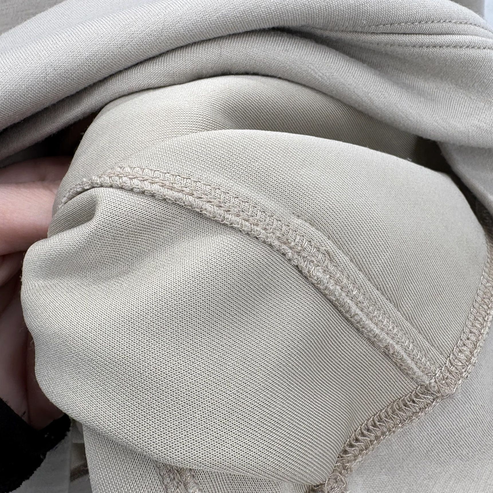 Abercrombie & Fitch VINTAGE Abercrombie YPB Hoodie Womens Large Beige Pullover Kangaroo Pocket Oversized Size L / US 10 / IT 46 - 5 Thumbnail