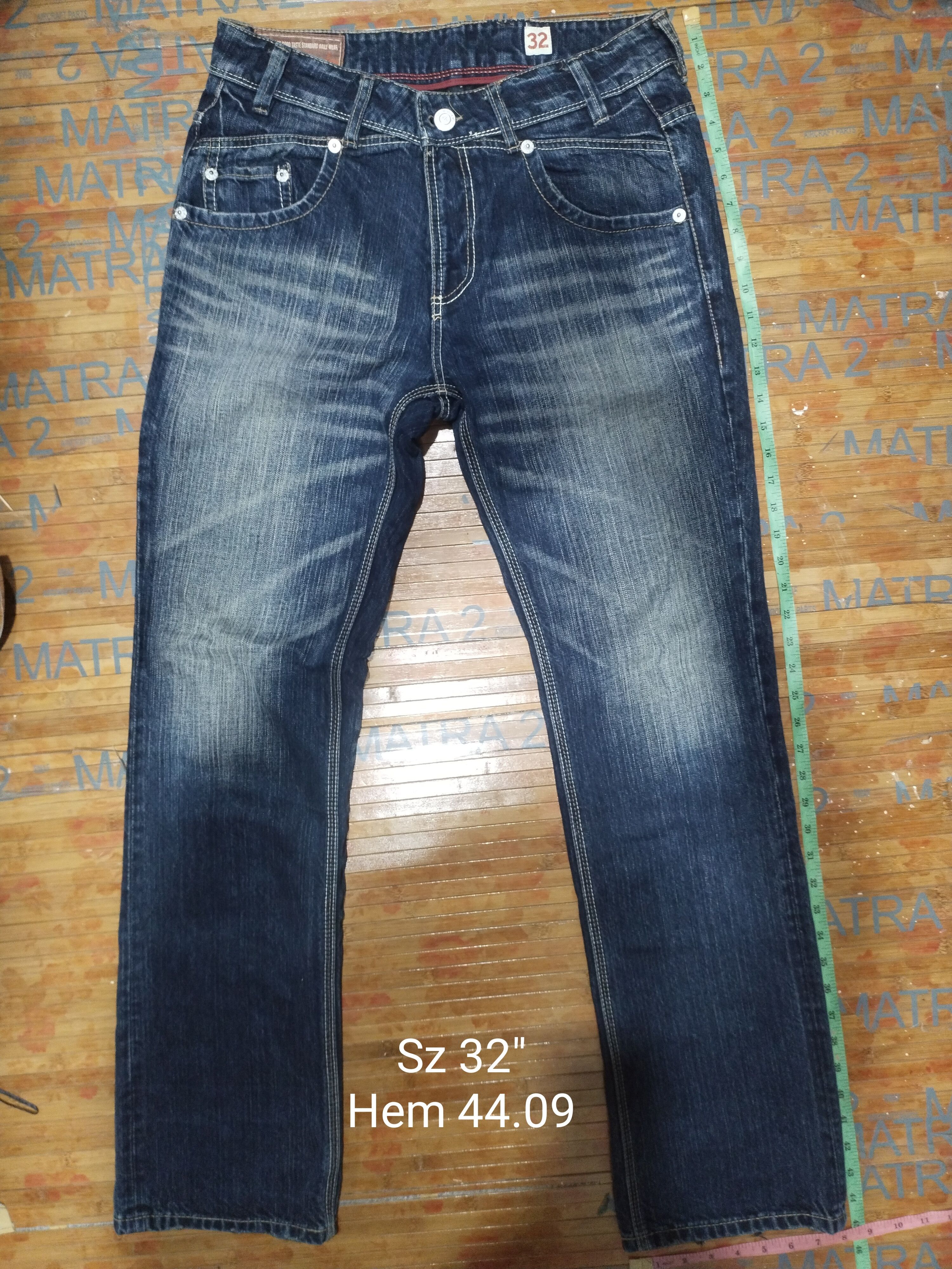 Japanese Brand Jeans Rush/Hour Selvedge Sz 32" Size US 32 / EU 48 - 1 Thumbnail