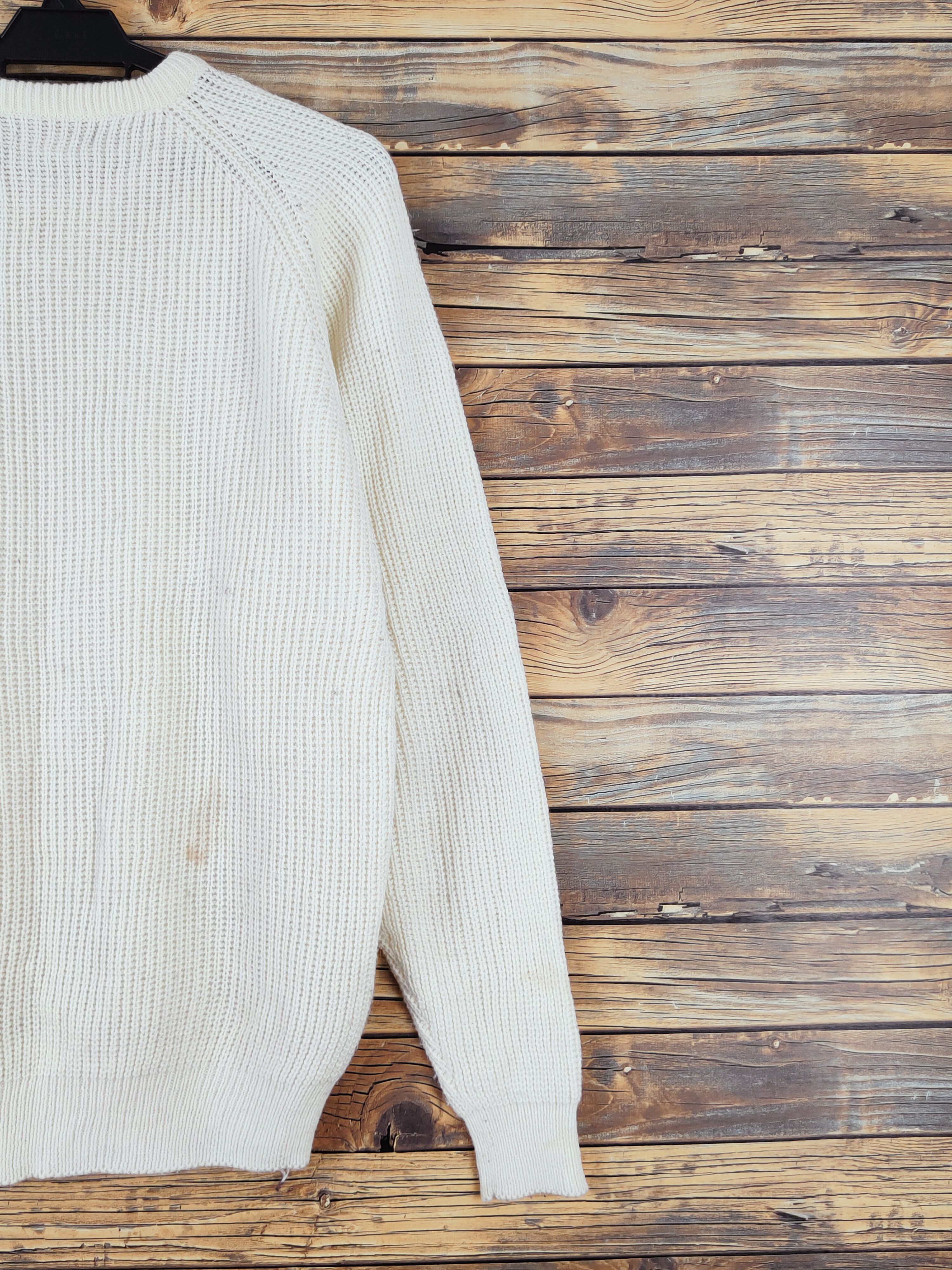Japanese Brand Sold Out Ivory Knitwear Sweatshirts #W991 Size M / US 6-8 / IT 42-44 - 9 Thumbnail