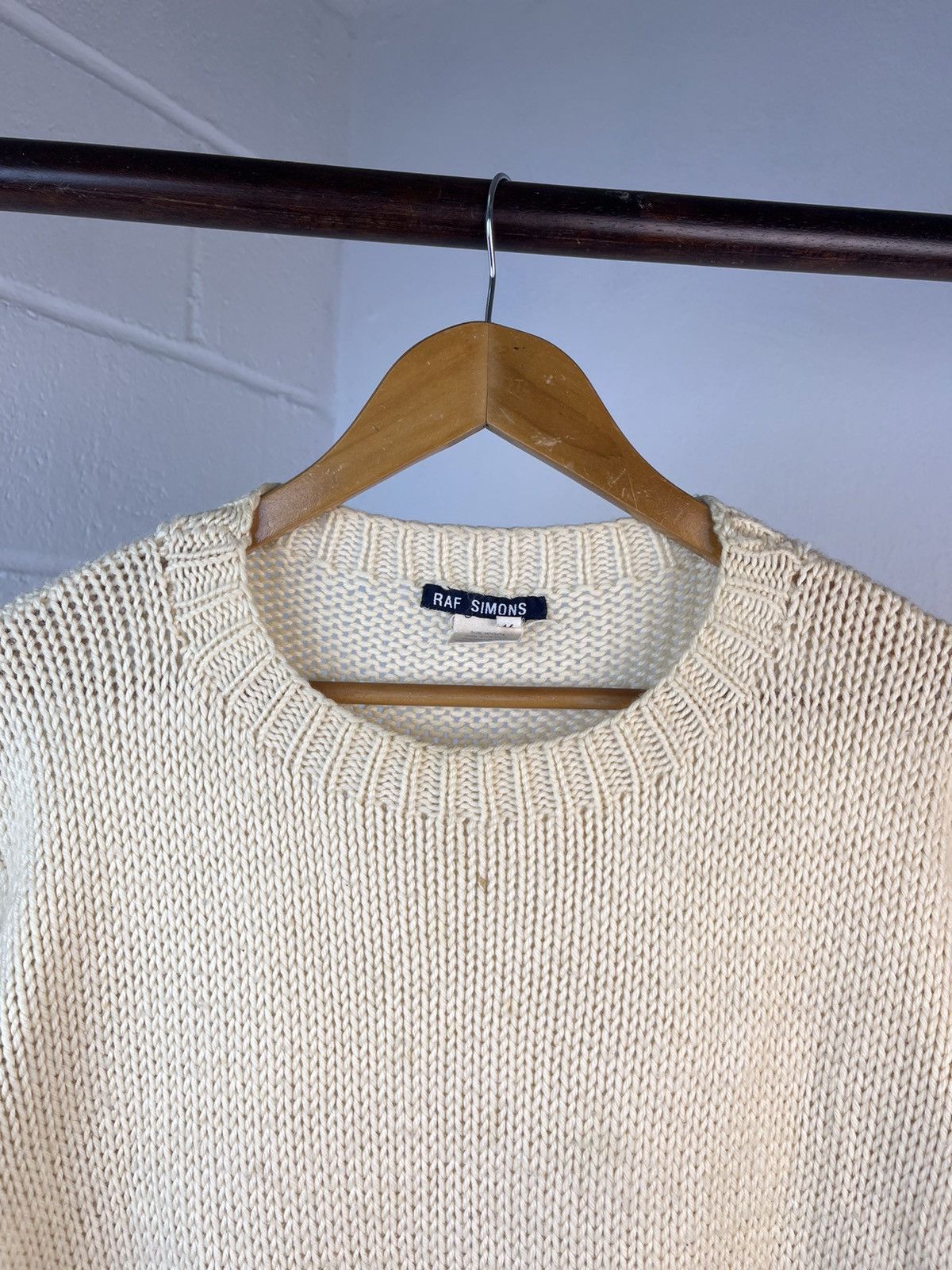 Raf Simons A/W 1997 Raf Simons Distressed Cable Knit Size US M / EU 48-50 / 2 - 11 Thumbnail