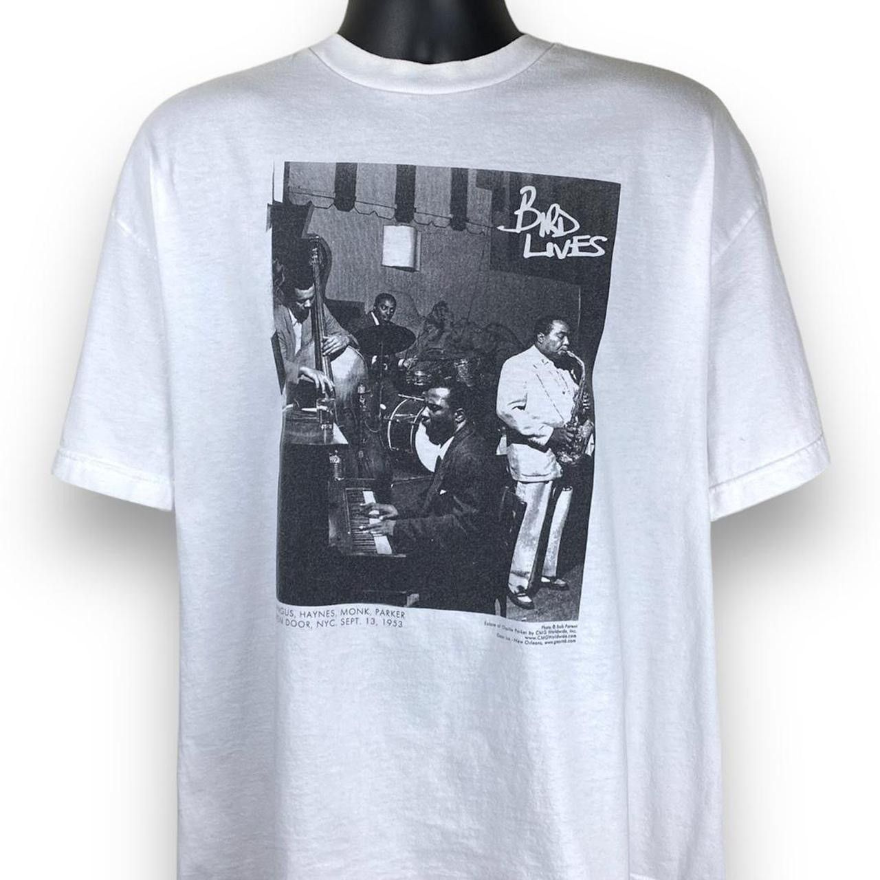 Vintage Vintage Bird Lives Jazz Music Essential Promo Tshirt Size US XL / EU 56 / 4 - 1 Thumbnail