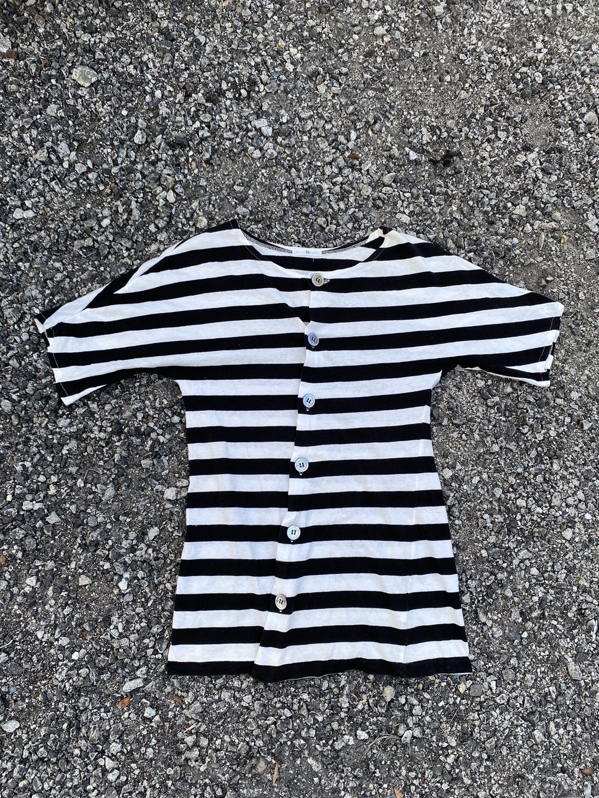 Y’s Yohji Yamamoto Asymetrical Stripe Shirt