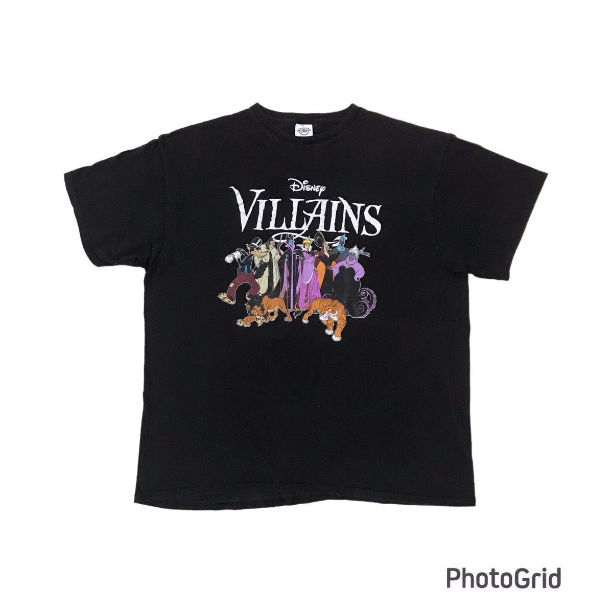 Image of Vintage Disney Villains Tee in Black, Men's (Size XL)