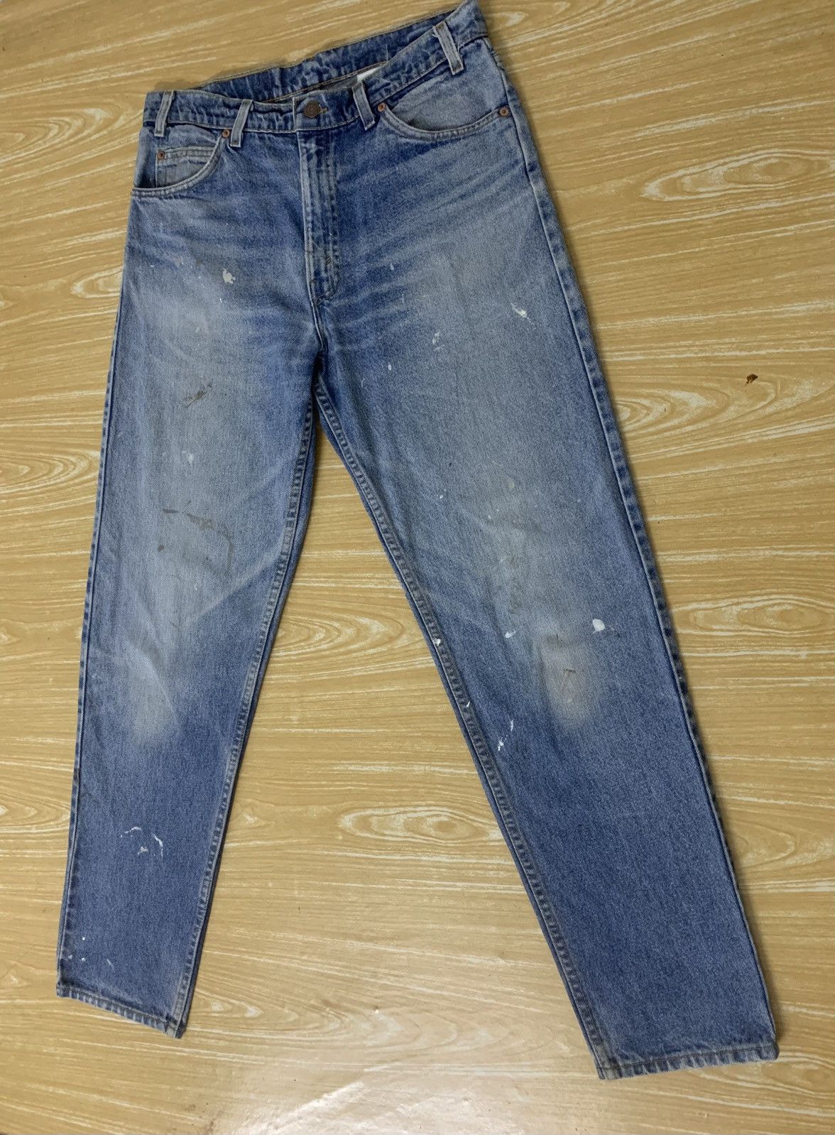 Levi's Vintage painted & dirty Levi’s Orange Tab Made In USA Size US 32 / EU 48 - 4 Thumbnail