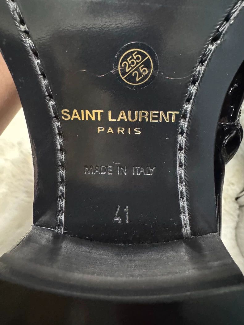 Saint Laurent Paris Saint Laurent Paris Patent Leather Show Men's Boots 2505-Ne Size US 8 / EU 41 - 5 Thumbnail