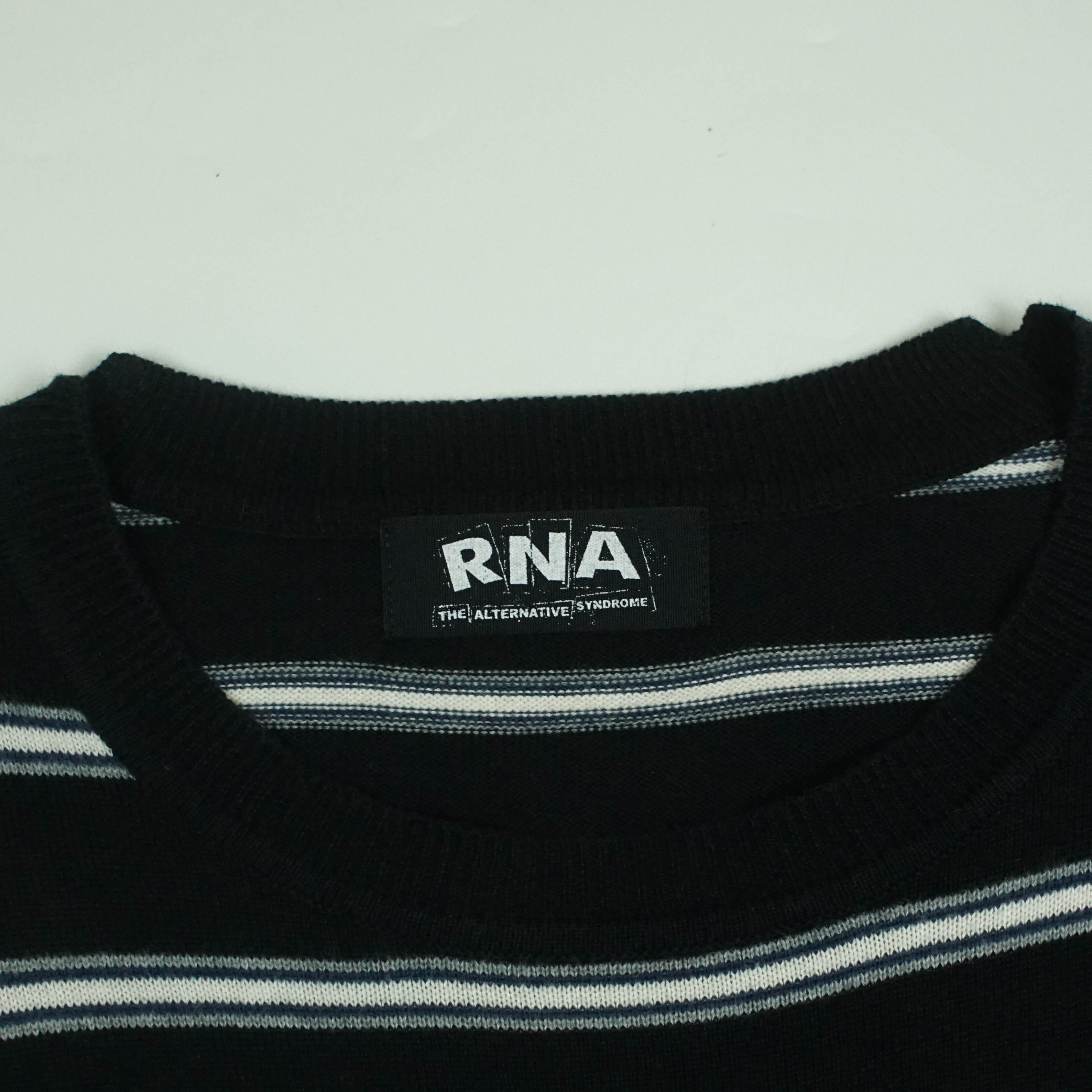 14th Addiction *NoTariff RNA Japan Stripe Knitted Sweatshirt Size US M / EU 48-50 / 2 - 4 Thumbnail