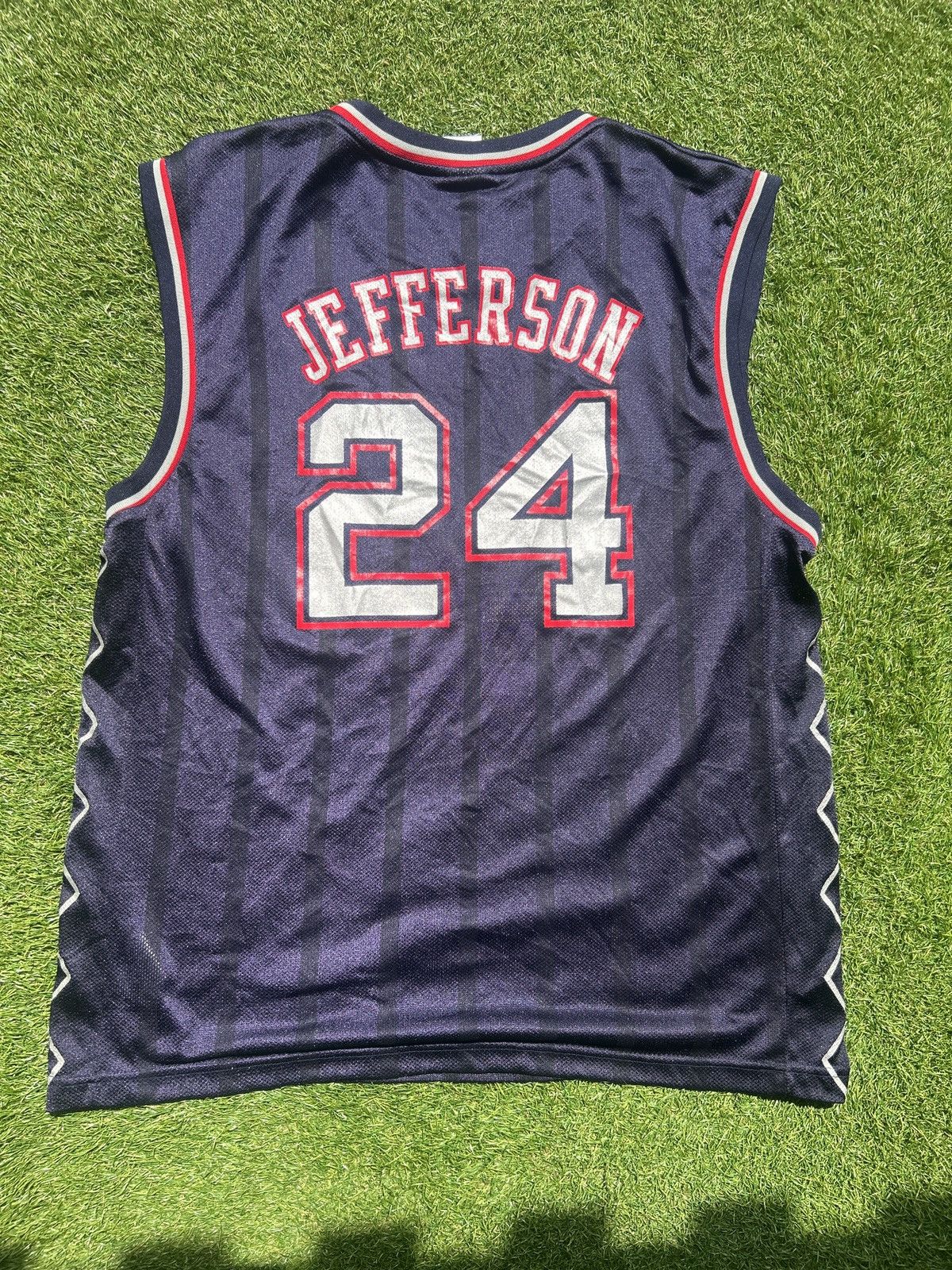 NBA Vintage Richard Jefferson New Jersey Nets Reebok NBA Jersey Size US L / EU 52-54 / 3 - 5 Thumbnail