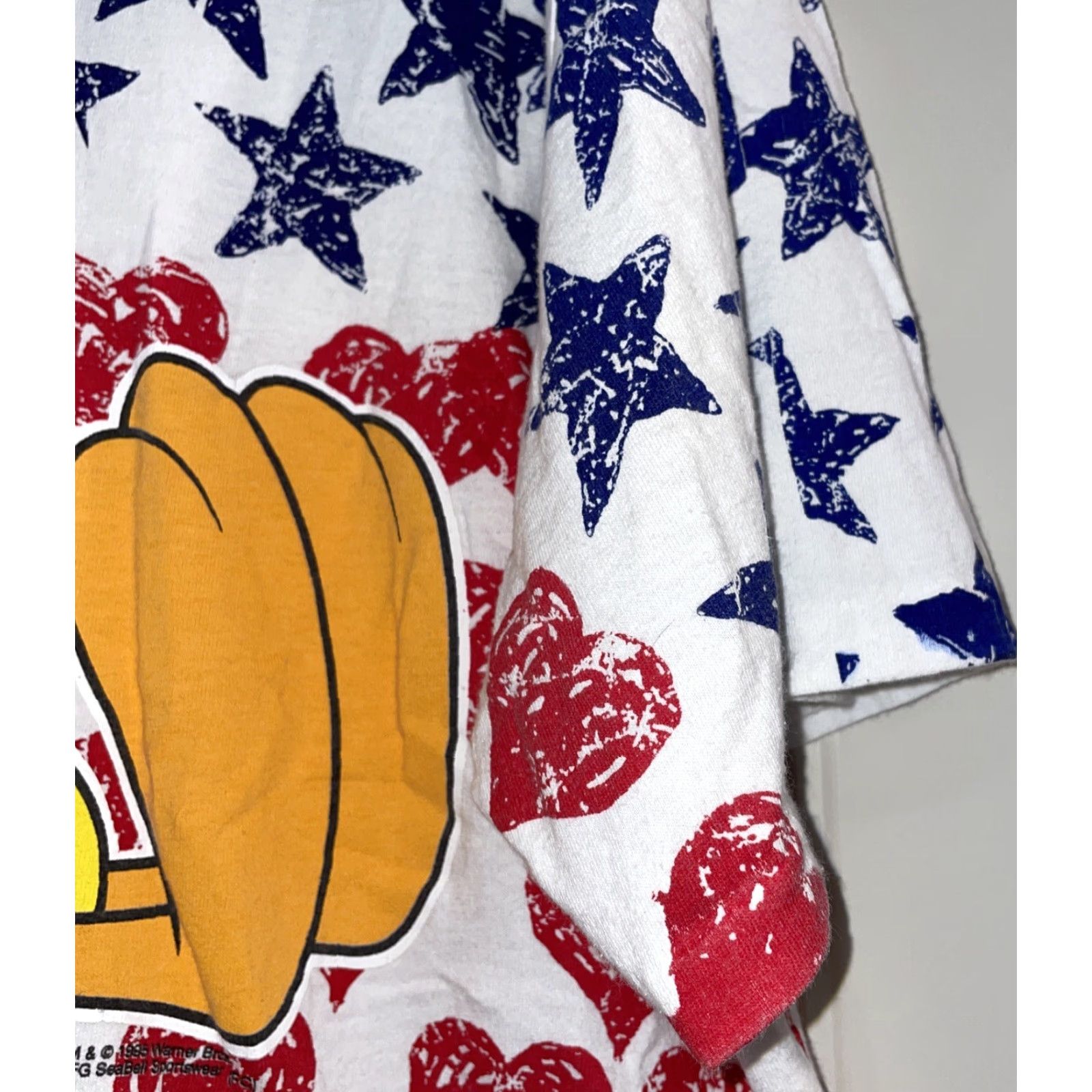Vintage VINTAGE Tweety Bird Shirt 90's American Flag USA Patriot Red White Blue 22W/3X Unisex Cotton Graphic Tee Mens Womens Boys Girls Size US XXL / EU 58 / 5 - 3 Thumbnail