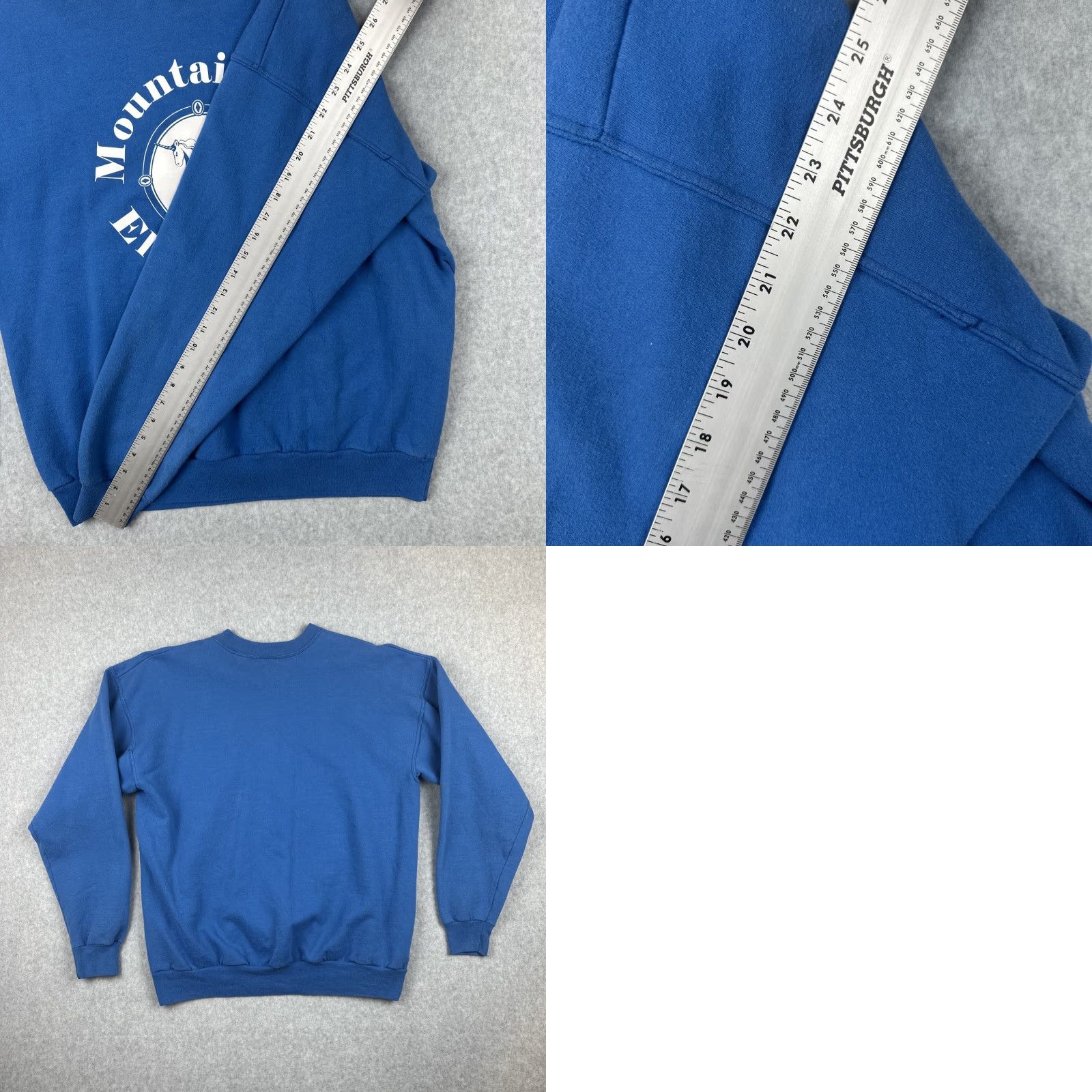 Hanes VINTAGE Hanes Sweatshirt Crew Neck Blue Large 90s USA Mens L Casual Pullover Size US L / EU 52-54 / 3 - 9 Thumbnail