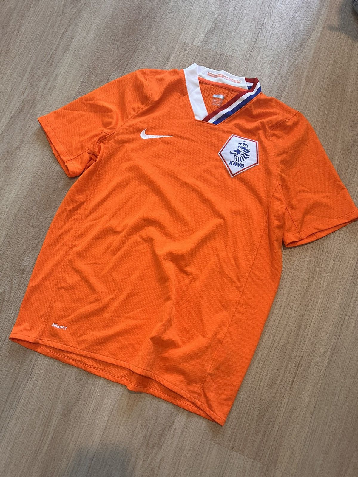 Nike 2008/2010 Nike Netherlands Vintage Soccer Jersey Size US M / EU 48-50 / 2 - 2 Thumbnail