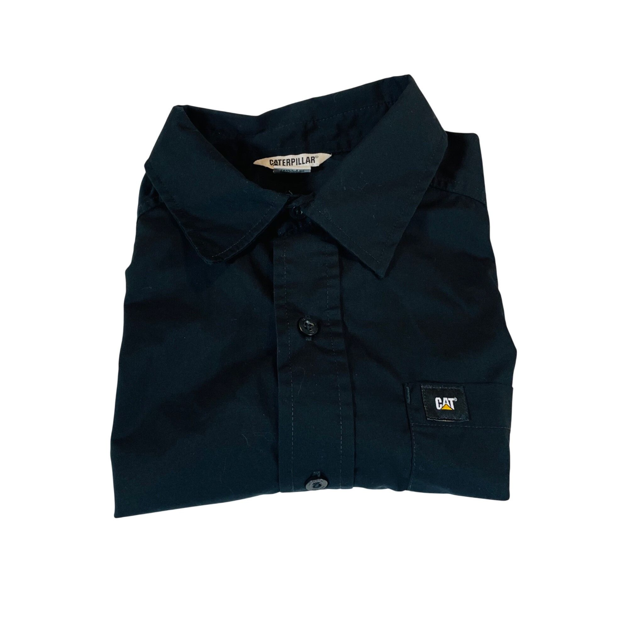 Caterpillar Caterpillar Men's Black Button-Up Shirt S Small Chest Pocket Size US S / EU 44-46 / 1 - 8 Thumbnail