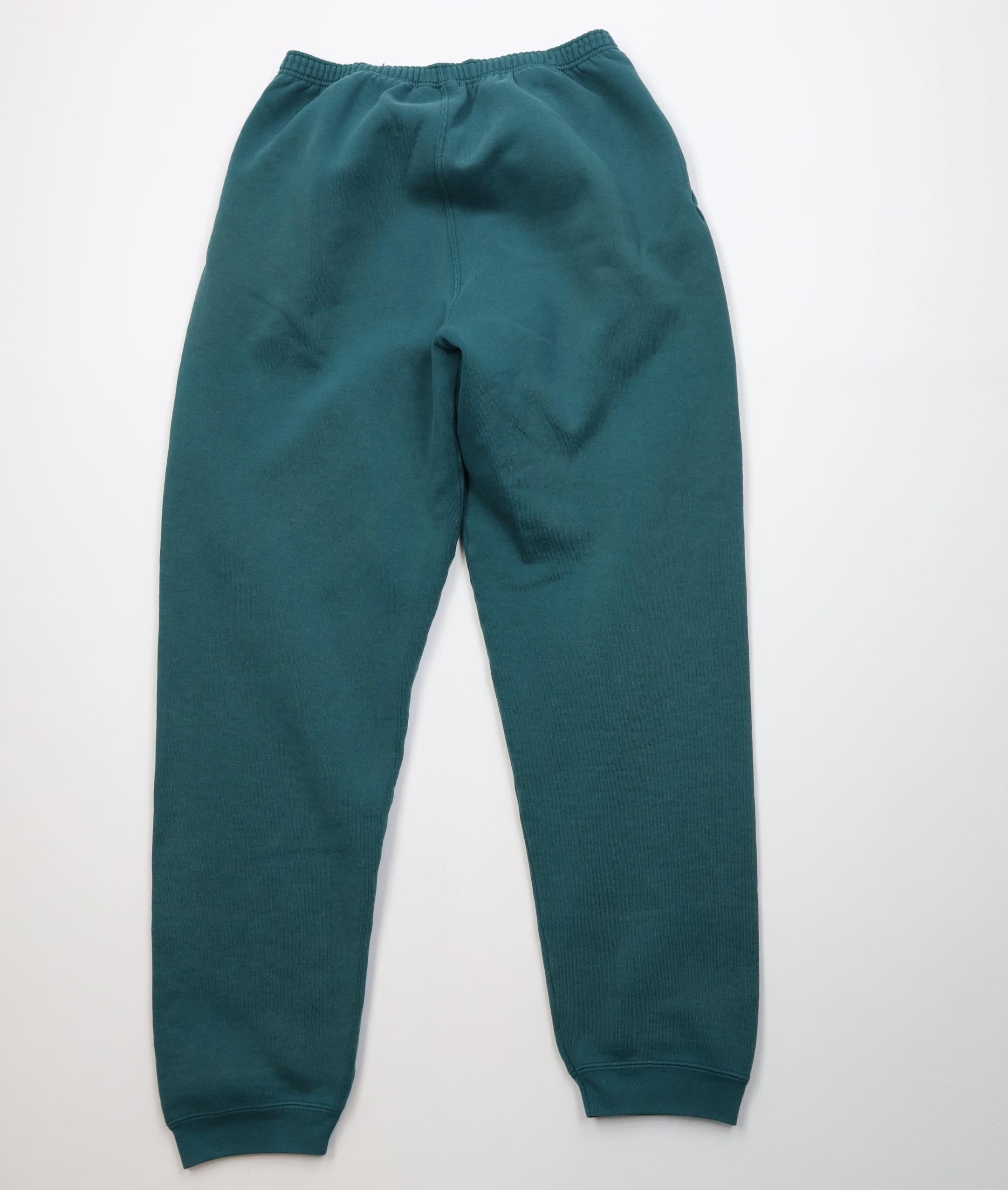 Vintage Vintage 90s Streetwear Blank Sweatpants Joggers Pants Green Size 28" / US 6 / IT 42 - 11 Thumbnail