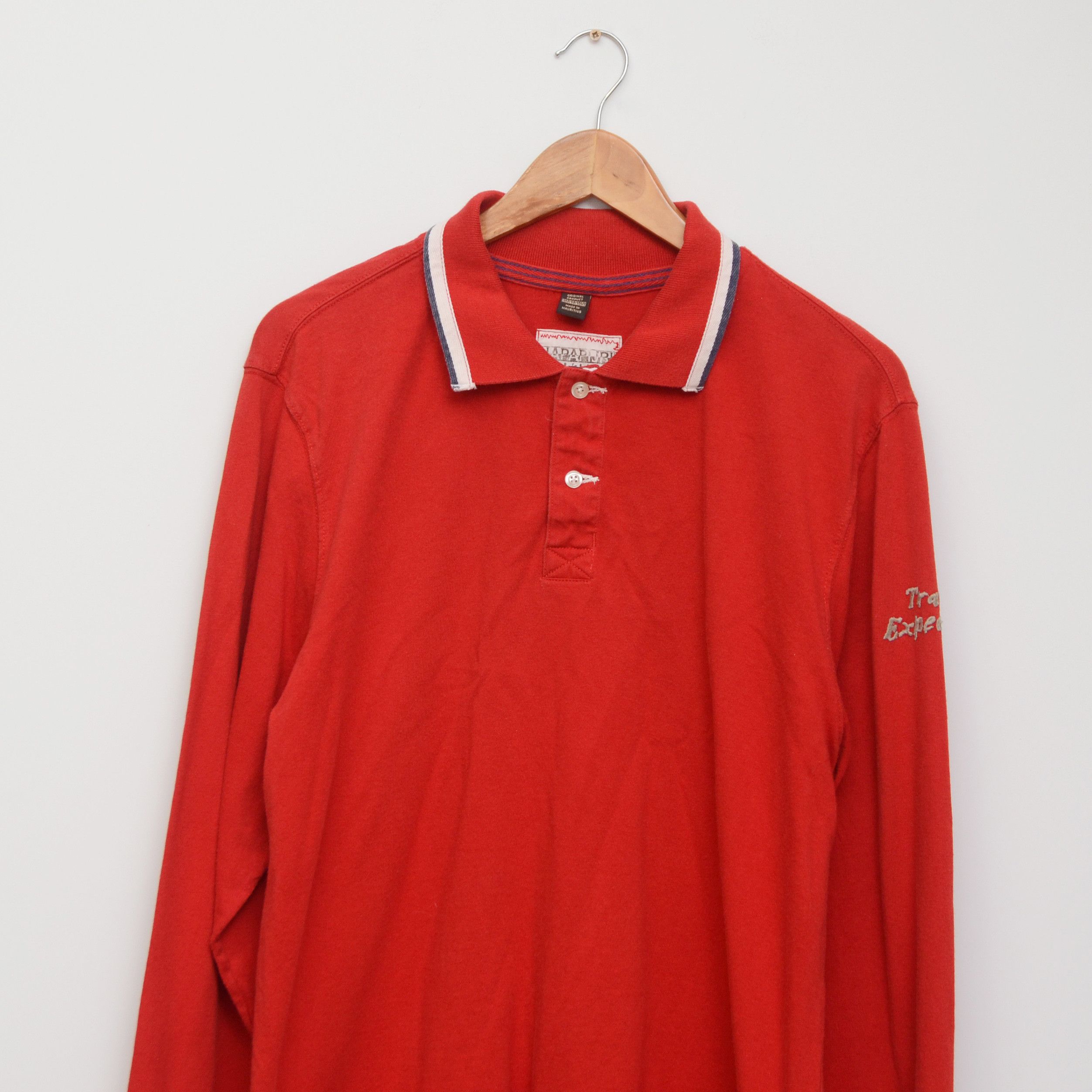 Napapijri Napapijri Long Sleeve Polo Shirt — Size XL — Red big logo Size US XL / EU 56 / 4 - 3 Thumbnail
