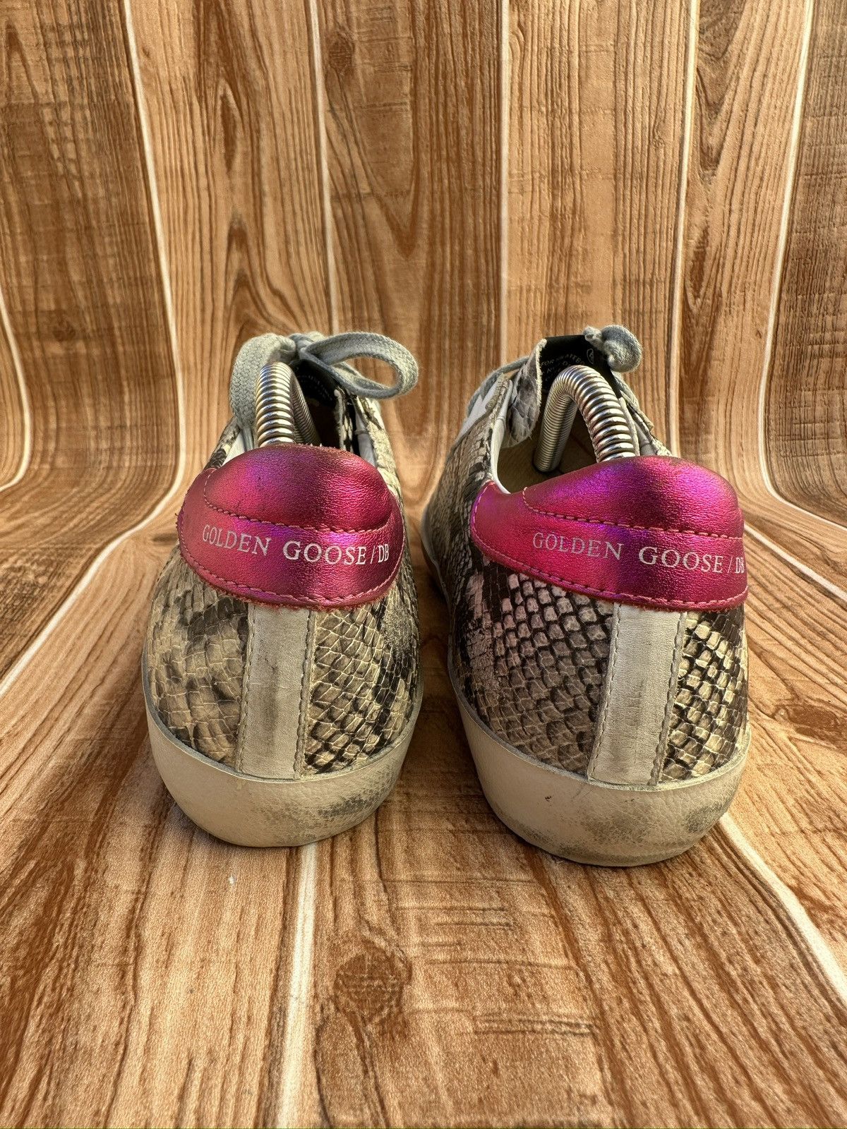 Golden Goose Golden Goose Snake Print Leather Lowtop Sneaks. Size US 7 / EU 40 - 12 Thumbnail