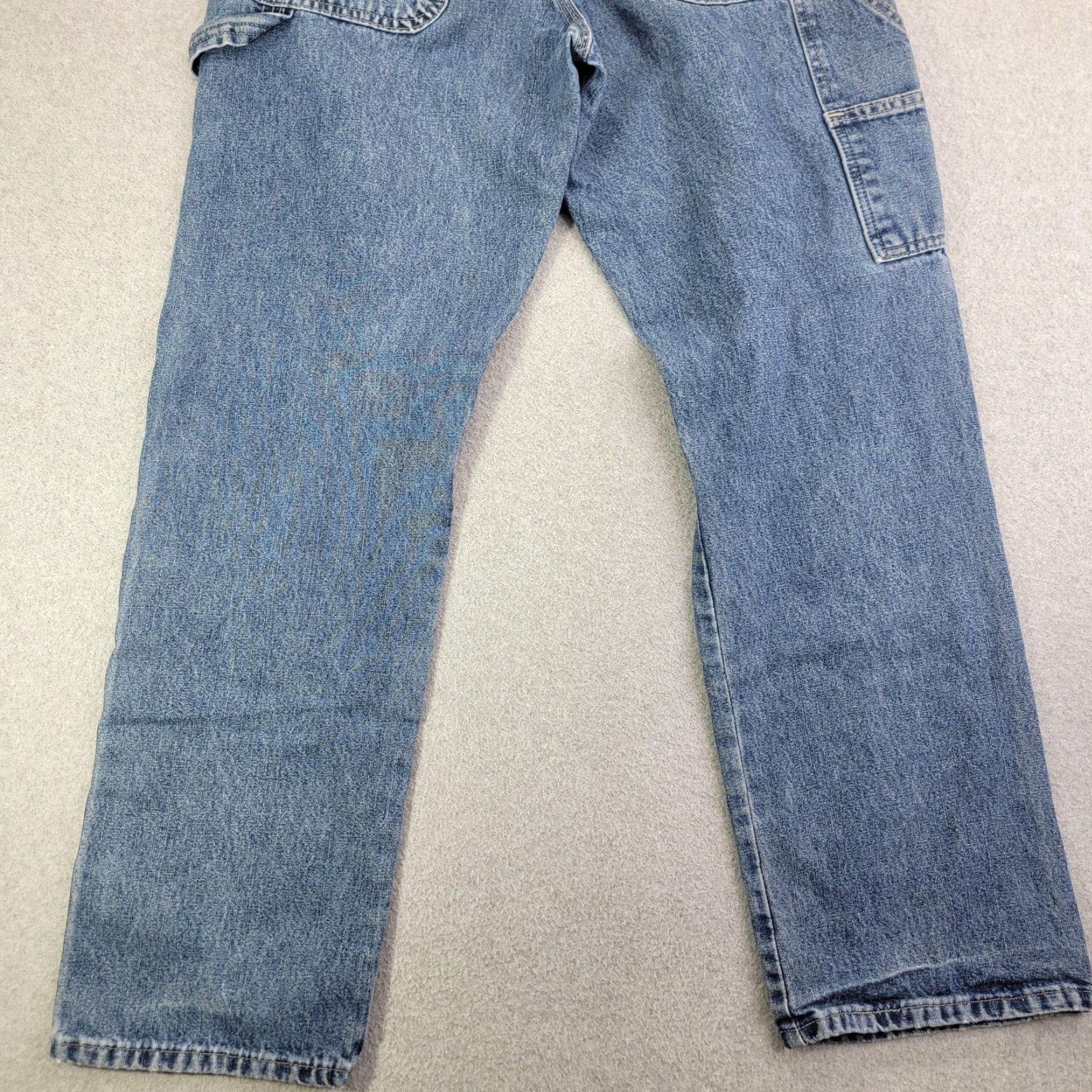 Wrangler VINTAGE Wrangler Carpenter Jeans Mens 32x32 Blue Relaxed Straight Leg Denim 94LSWDV Size US 32 / EU 48 - 7 Thumbnail