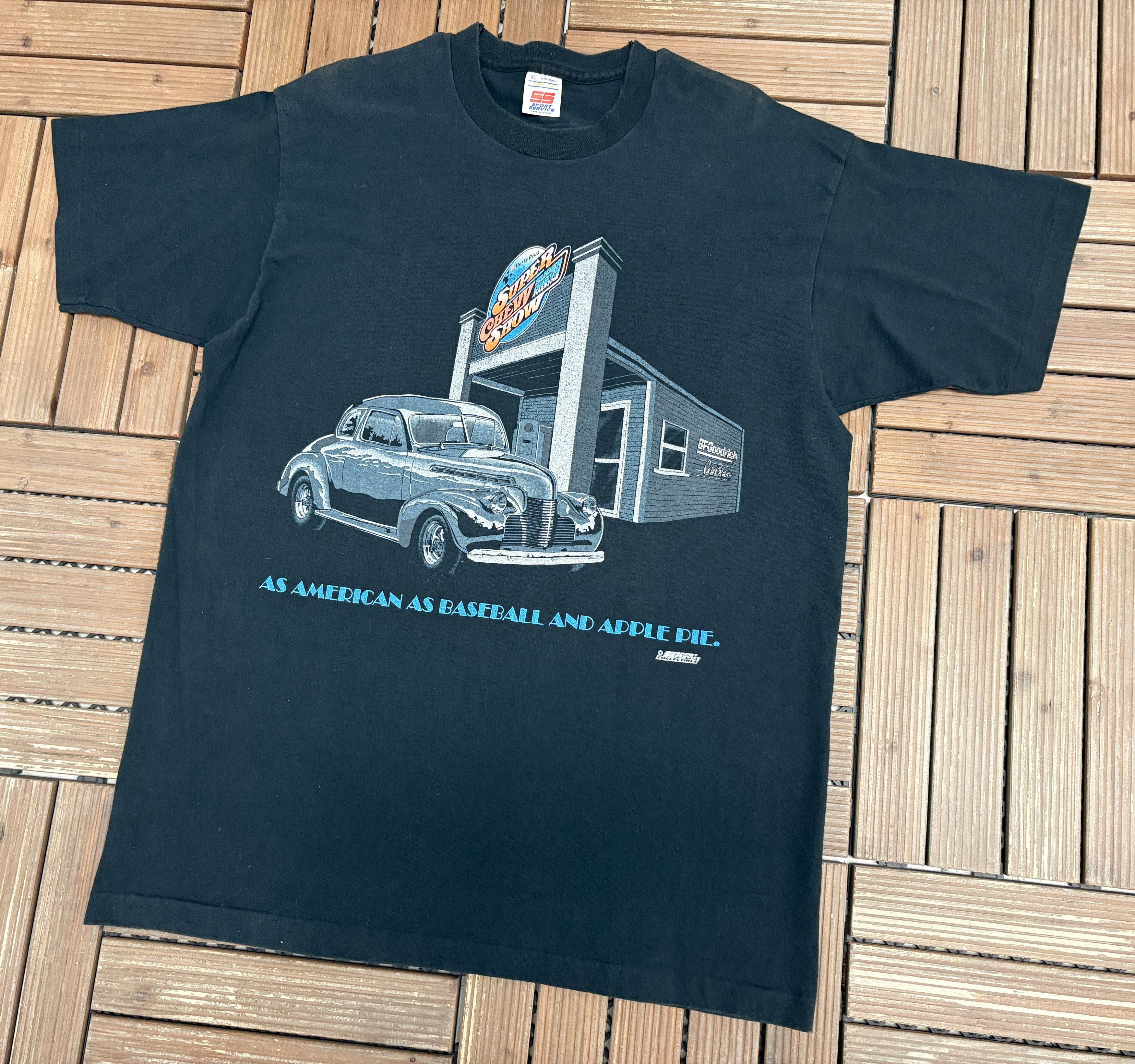 Vintage Super Chevy Show Vintage Black T-Shirt Tee Size US XL / EU 56 / 4 - 3 Thumbnail