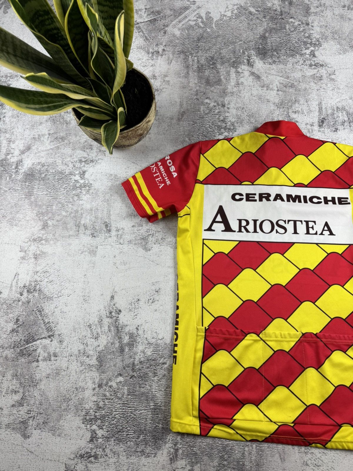 Vintage Vintage Cycling ARIOSTEA Ceramich 1990 Trek Bike Men’s Velo Jersey T Shirt Kit Size US L / EU 52-54 / 3 - 16 Thumbnail
