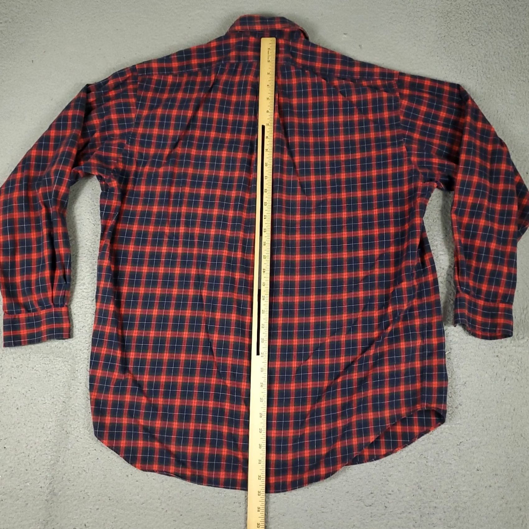 Ralph Lauren Ralph Lauren Shirt Mens Large Blue Red Plaid Button-Up Long Sleeve Casual Business Formal Workwear Poplin Cotton" Size US L / EU 52-54 / 3 - 4 Thumbnail