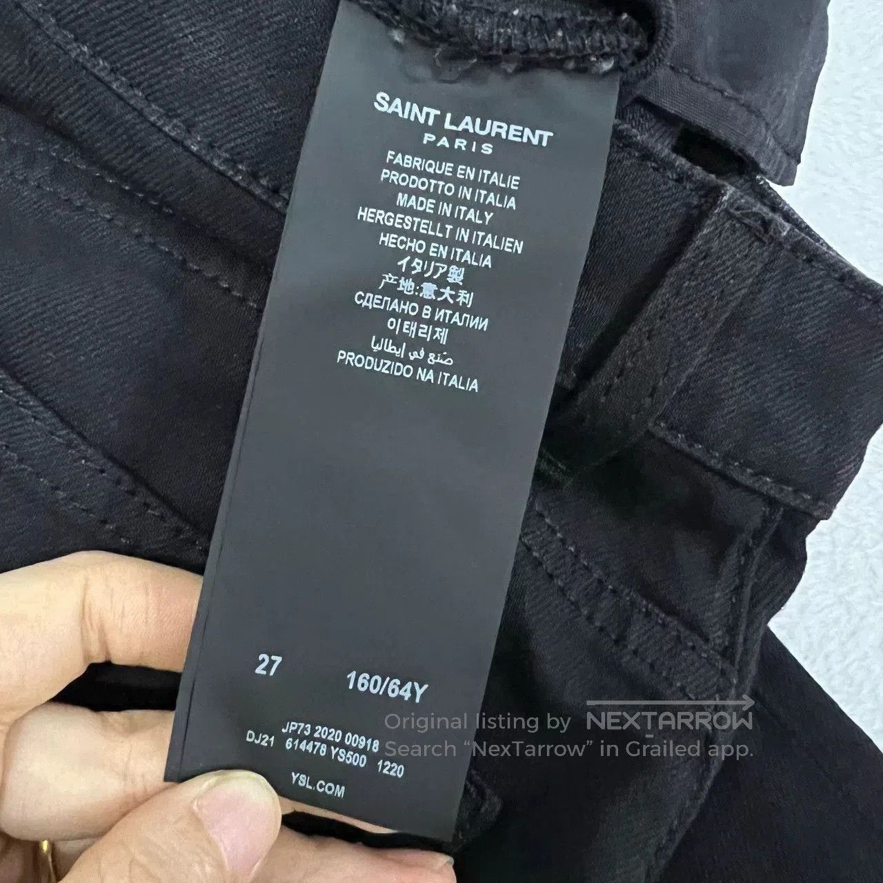 Saint Laurent Paris Saint Laurent Black Slim. Size 25" / US 0 / IT 36 - 5 Thumbnail