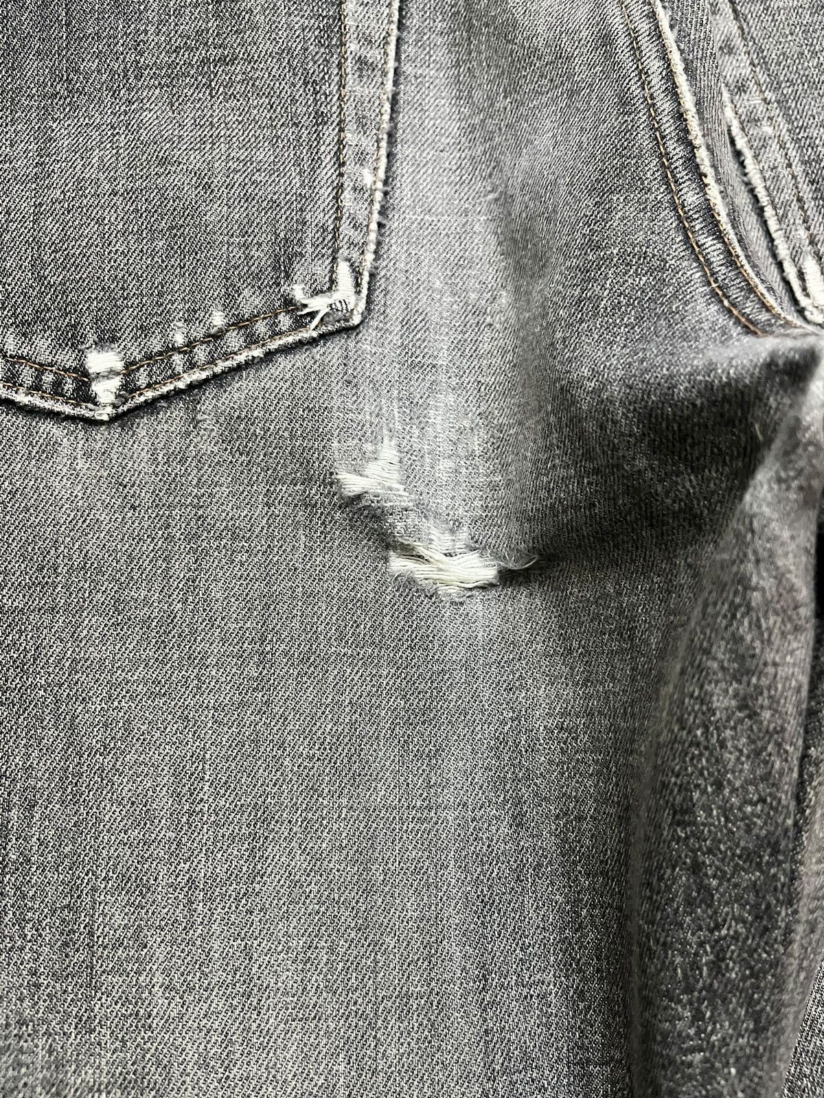BUFFALO BOBS Vintage Bobson Chessking Flare Faded Whiskering Denim Size US 30 / EU 46 - 7 Thumbnail