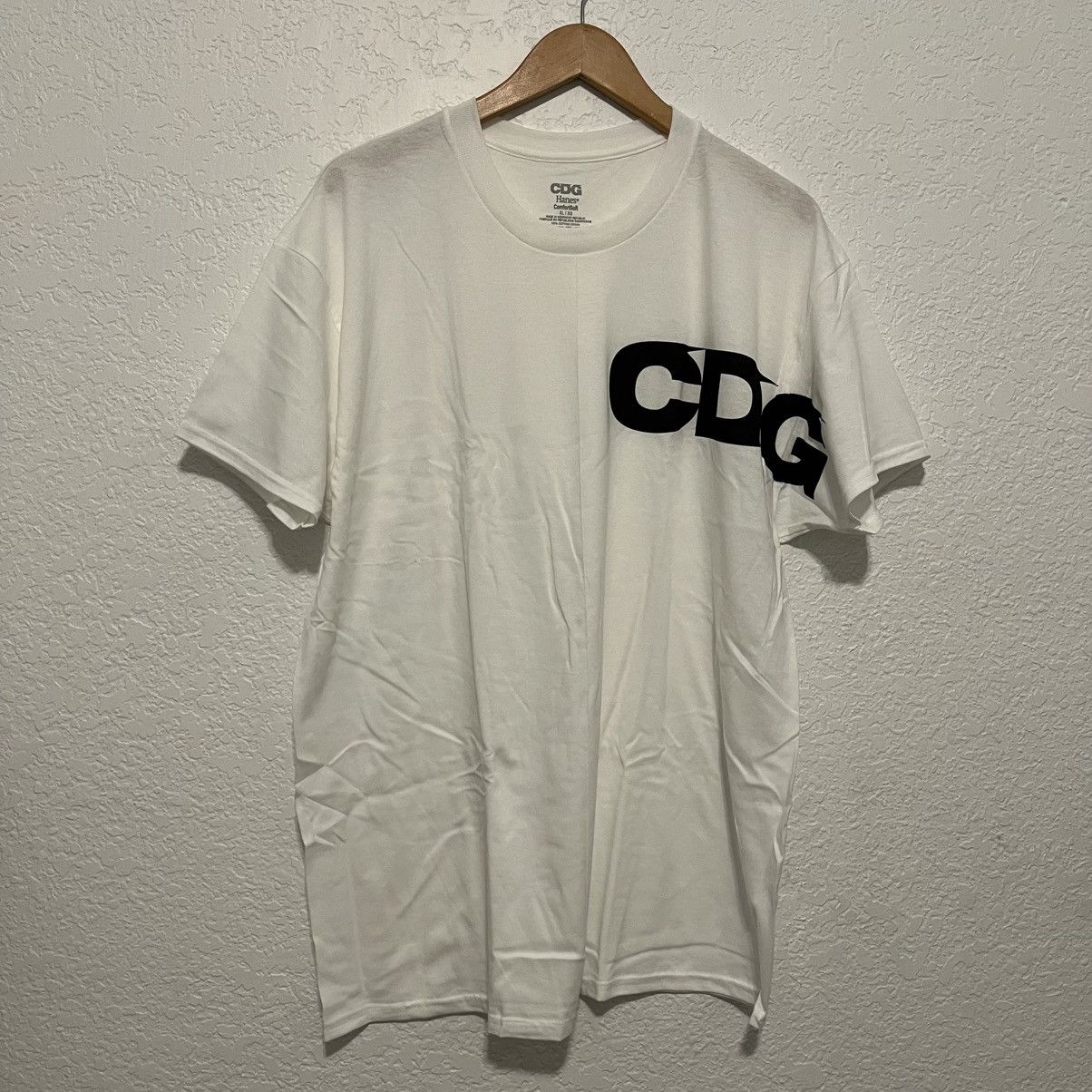 Comme des Garcons Short Sleeve White CDG 1986 ete logo print T