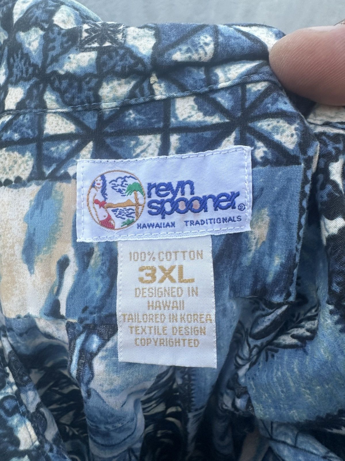 Reyn Spooner PreOwned Reyn Spooner Blue Hawaiian Print Men's 3XL Size US XXL / EU 58 / 5 - 4 Thumbnail