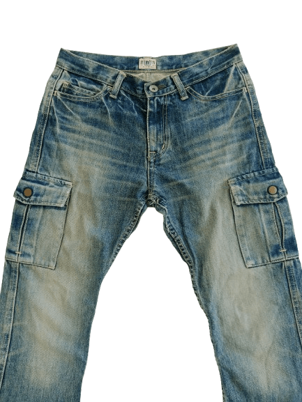 Blue Blue Japan BLUE BLUE Japan Trash Denim Side Pocket Japanese Brand Size US 28 / EU 44 - 3 Thumbnail