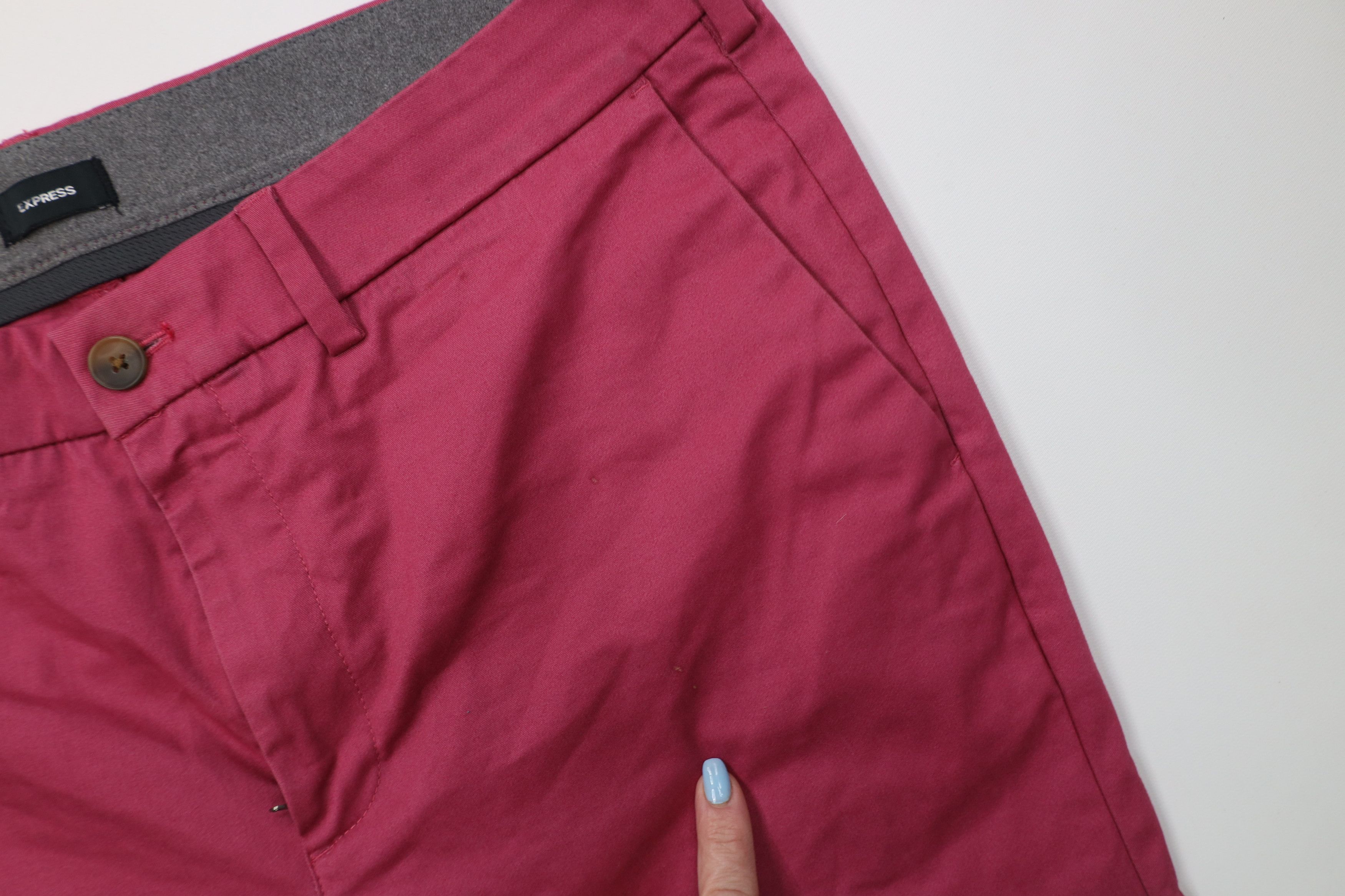 Express Express Distressed Skinny Leg Stretch Chino Pants Trousers Size US 36 / EU 52 - 7 Thumbnail