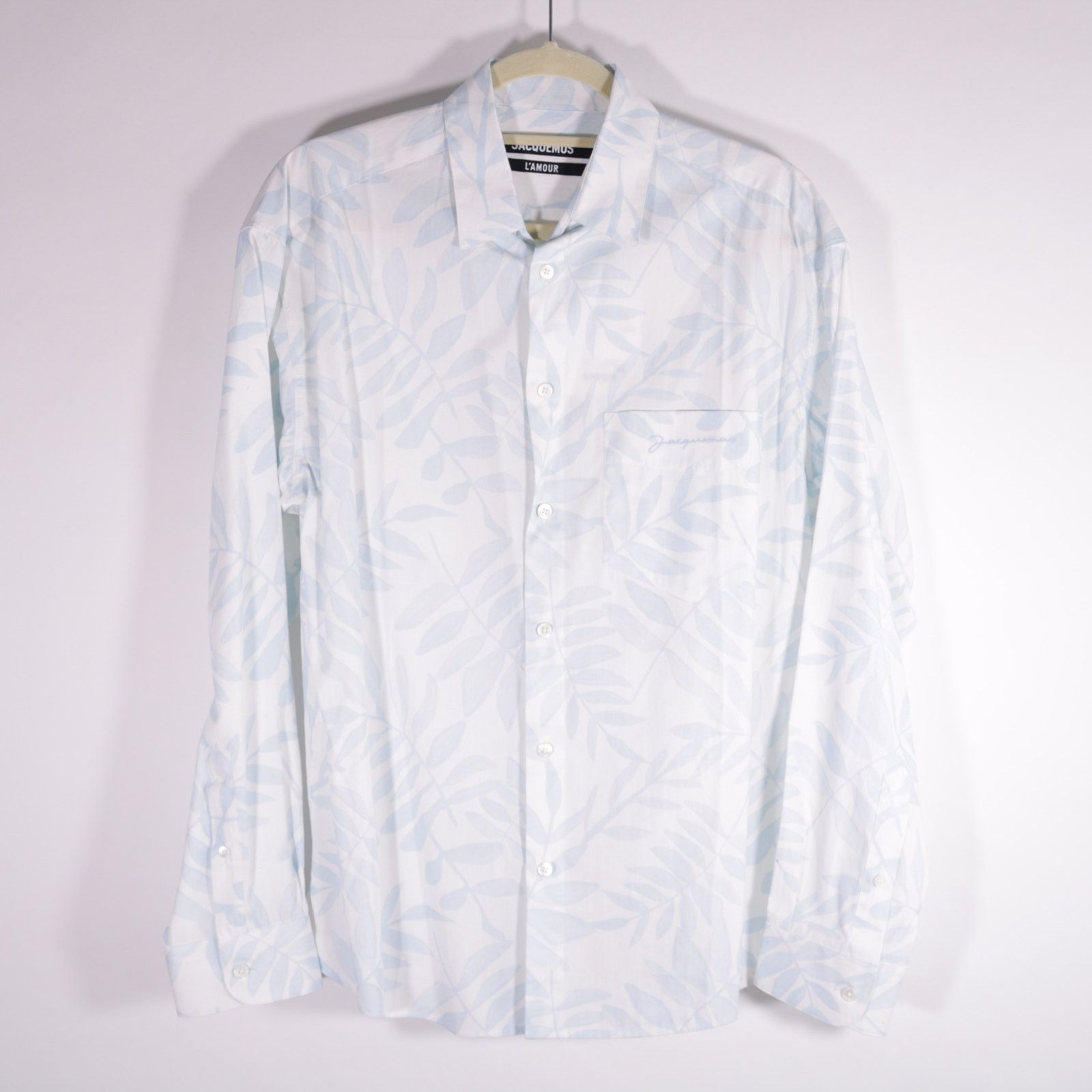 Jacquemus Jacquemus L'amour Simon Leaves Print Shirt 46 Size US S / EU 44-46 / 1 - 1 Thumbnail