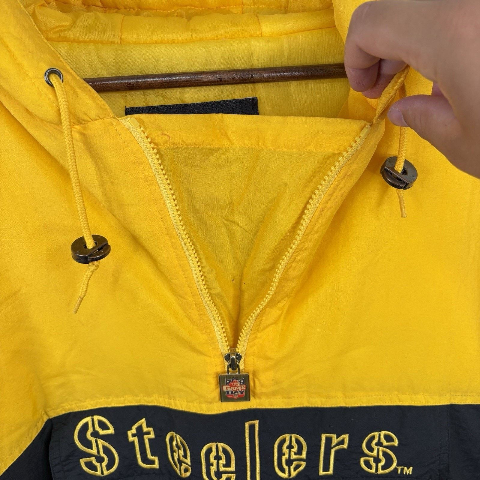 NFL Vintage 90s Pittsburgh Steelers Game Day Puffer Jacket Large Size US L / EU 52-54 / 3 - 5 Thumbnail