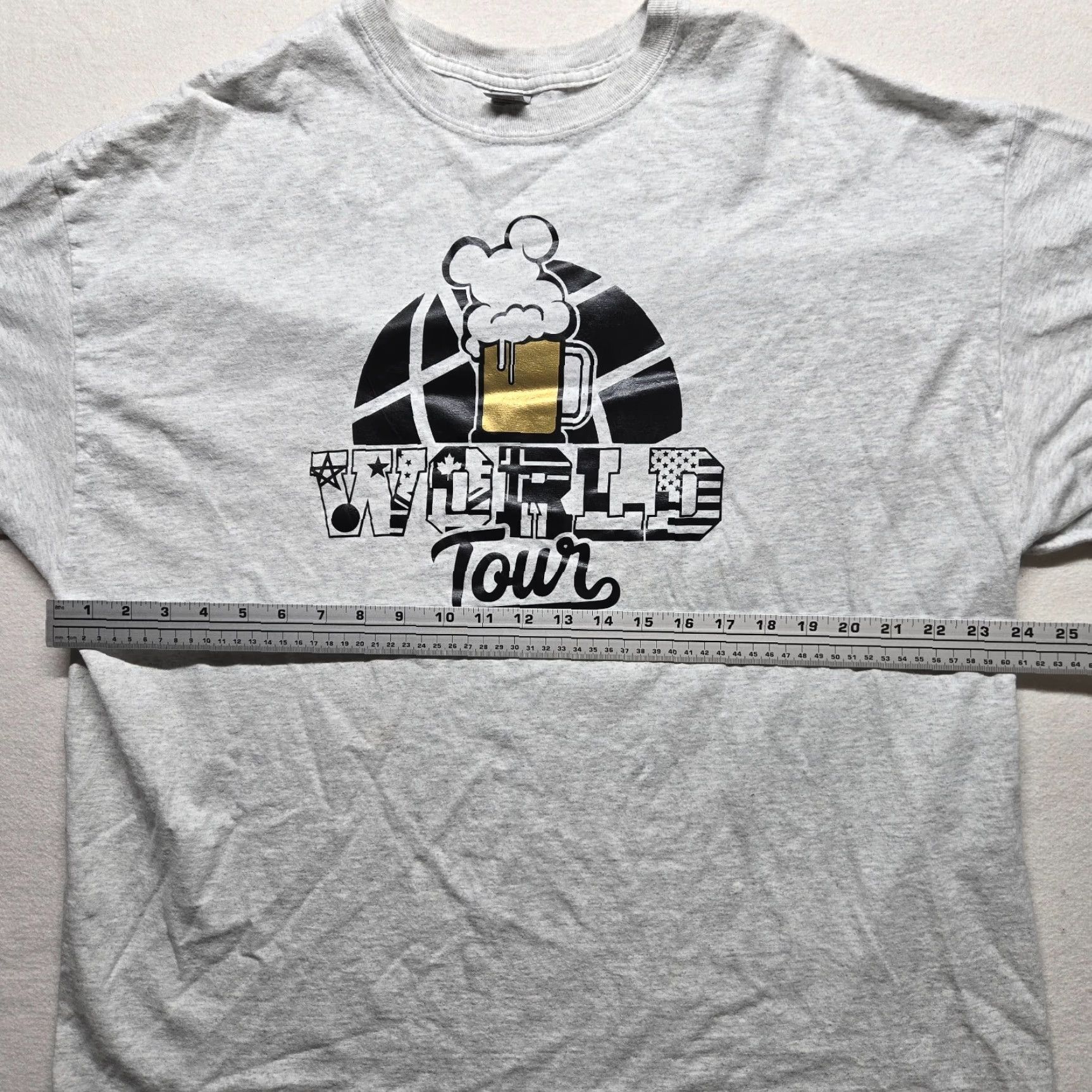 Gildan World Tour One Drink at a Time Tee Shirt Multicolor Adult Men's Size 2XL White T-Shirt 2020-2029 Gildan Shirt Mens 2XL Size US XXL / EU 58 / 5 - 4 Thumbnail