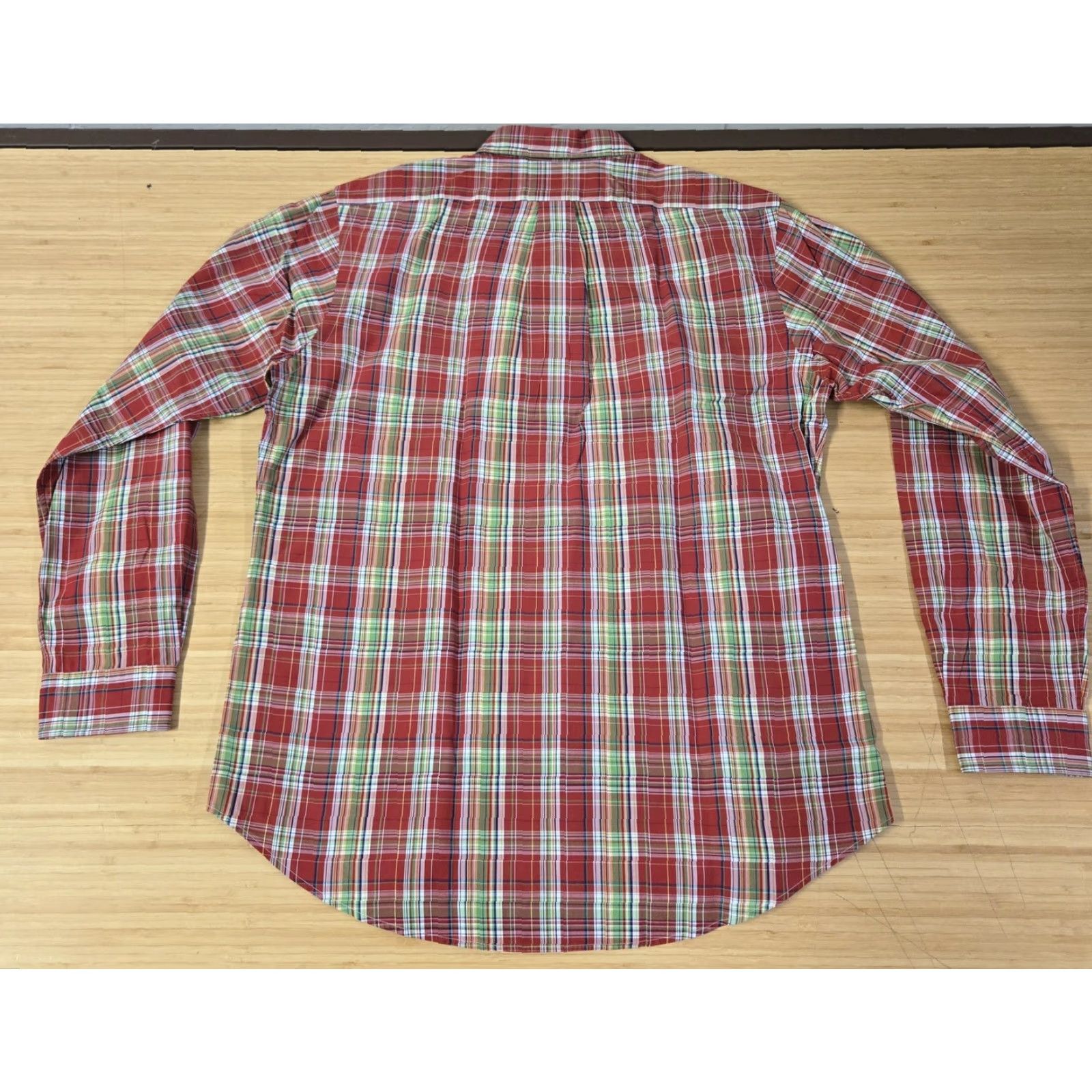 Ralph Lauren Ralph Lauren Shirt Mens Large Red Plaid Custom Fit Button-Down Long Sleeve Preppy Shirt Size US L / EU 52-54 / 3 - 5 Thumbnail