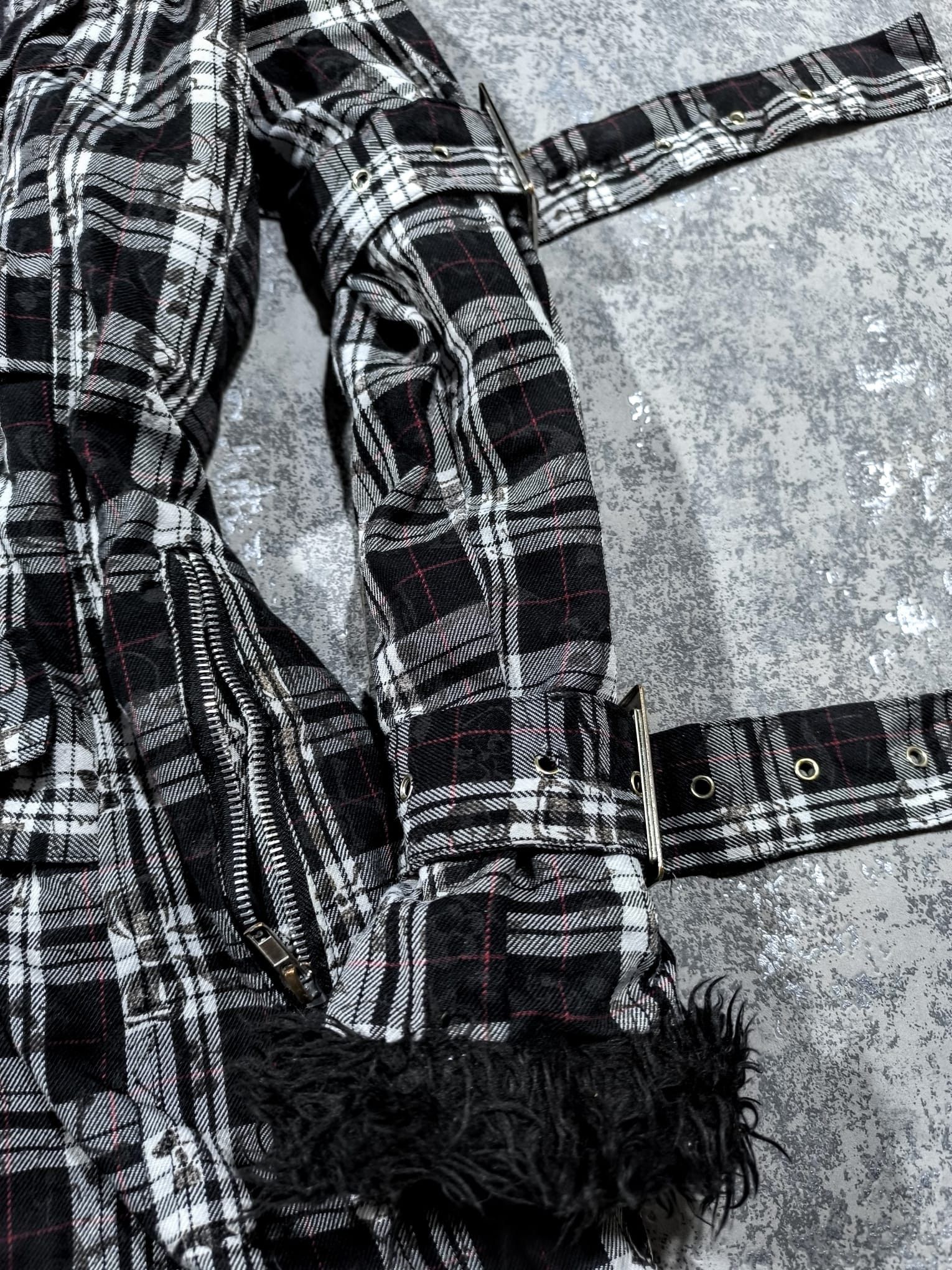 Tripp NYC Hell Bunny Celina Tartan Bondage Straps Coat Size XS / US 0-2 / IT 36-38 - 5 Thumbnail