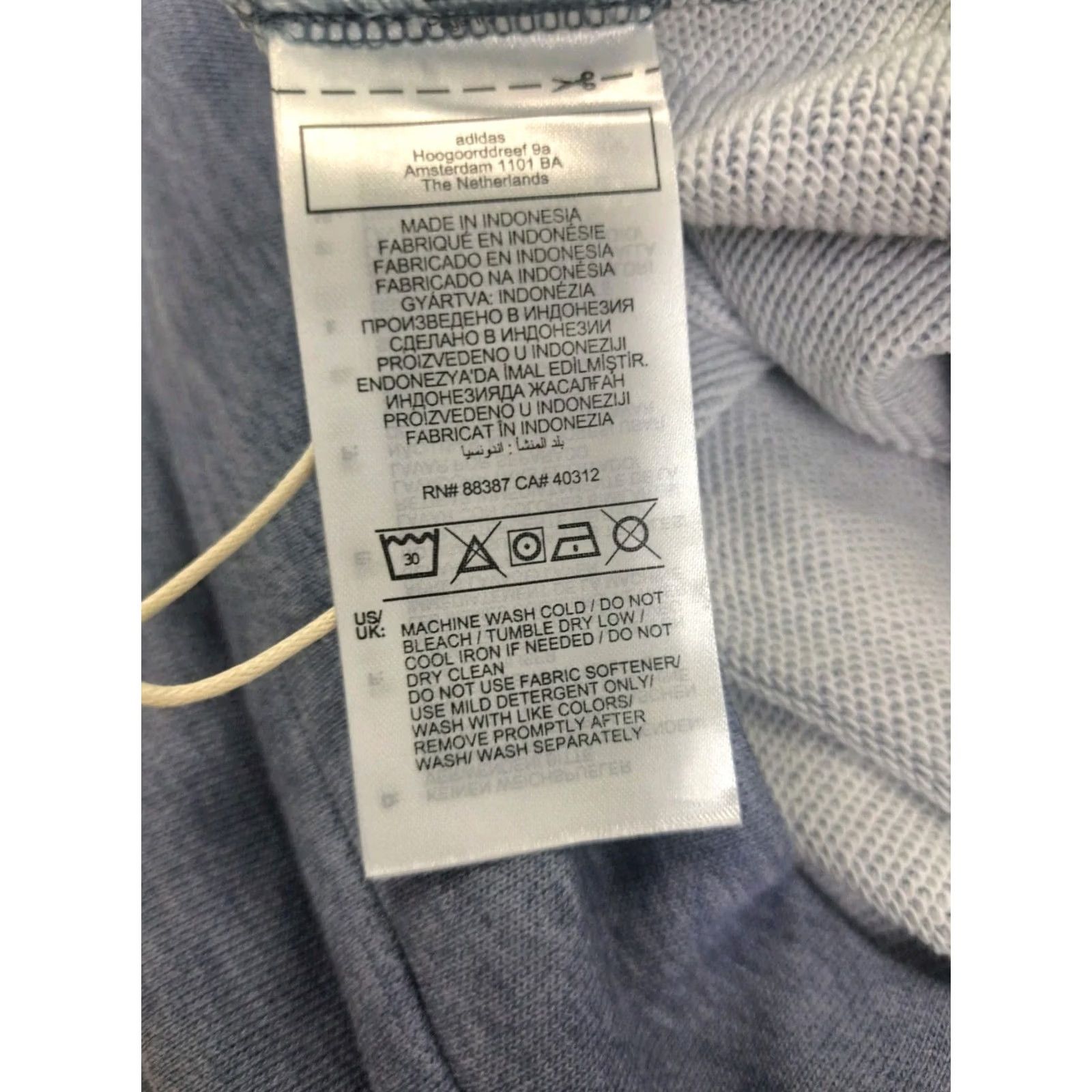 Adidas adidas Womens Wonder Long Sleeve Hoodie Shirt Blue/Grey L Size L / US 10 / IT 46 - 7 Thumbnail