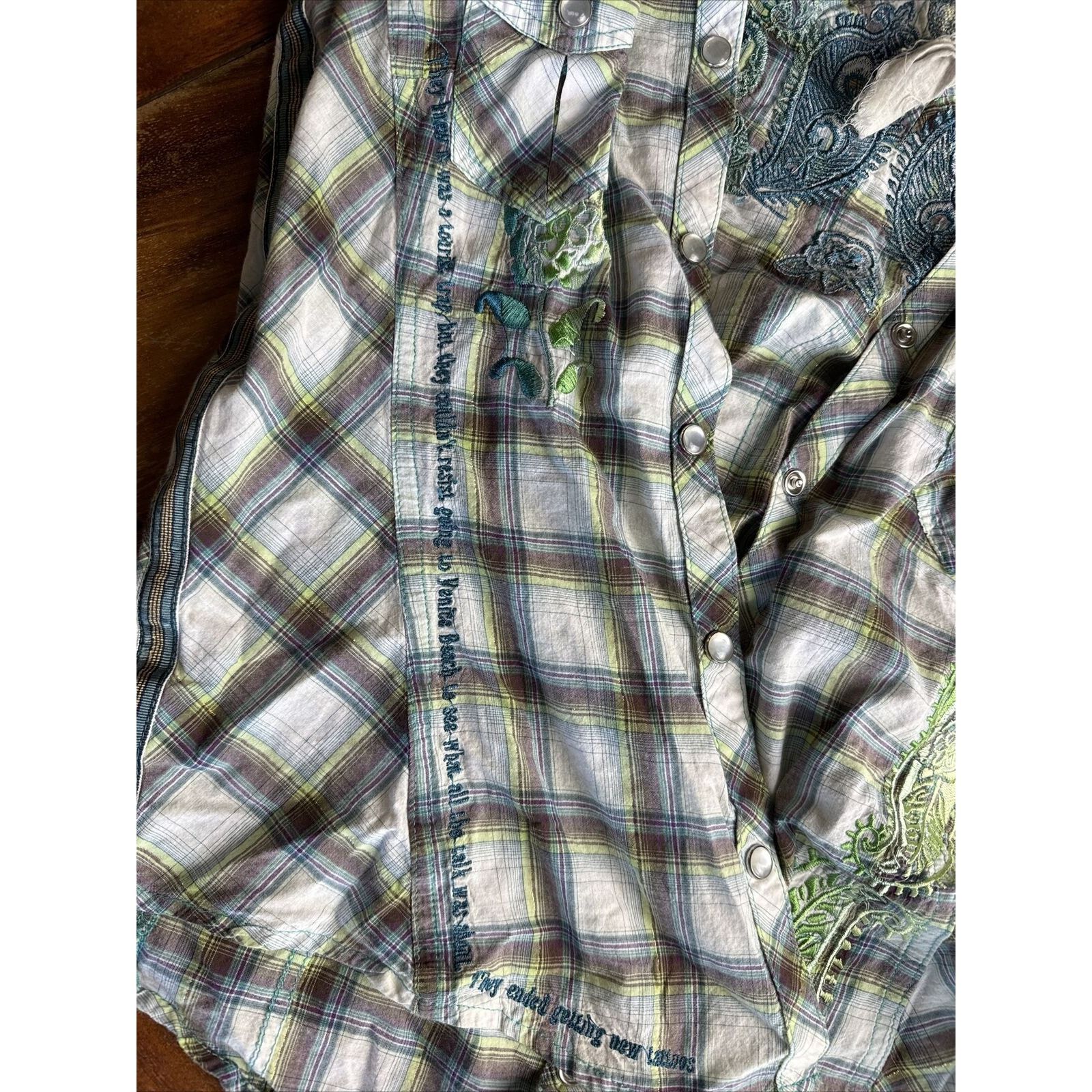 Johnny Was Johny Was 3J Workshop Women’s Plaid Embroidered Shirt Venice Size S / US 4 / IT 40 - 11 Thumbnail