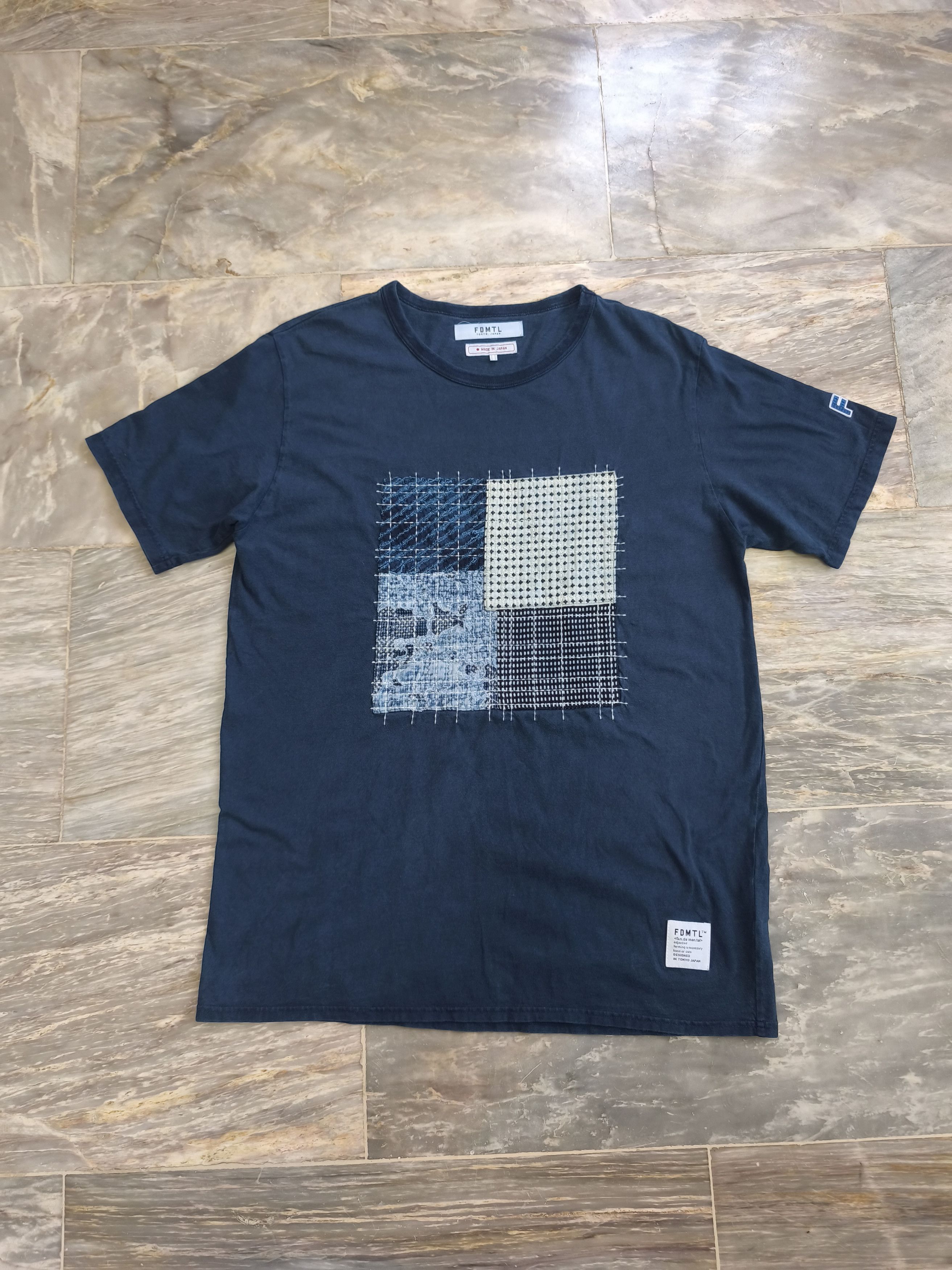 FDMTL FDMTL Crew Neck Boro Patchwork T-Shirt Size US XL / EU 56 / 4 - 1 Thumbnail