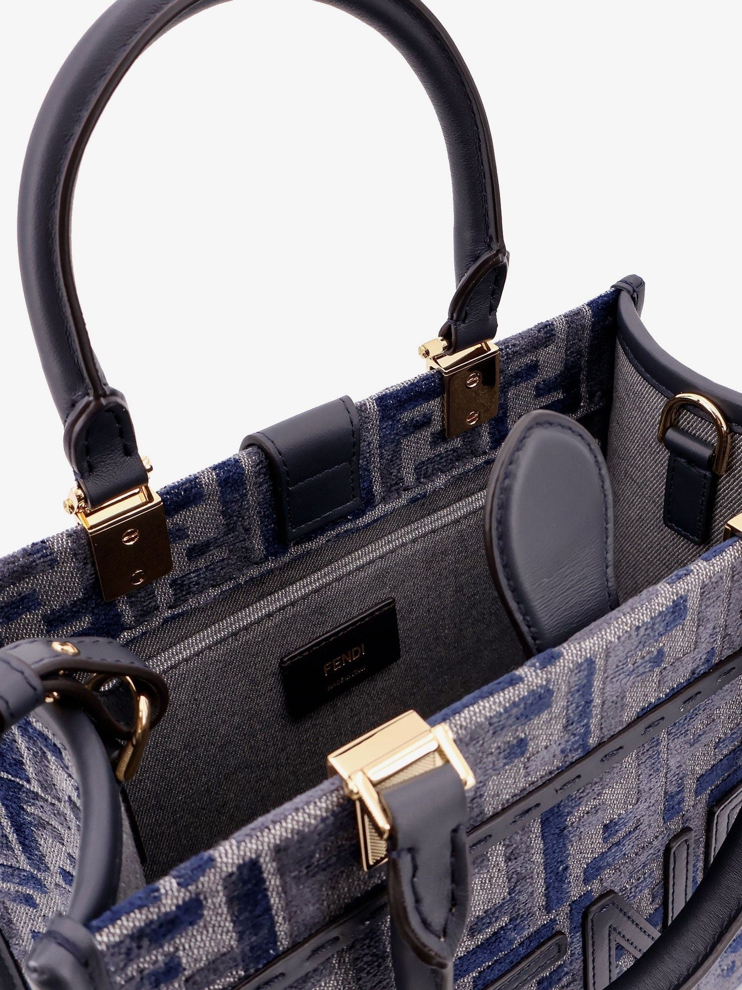 Fendi o1s1wg111125 Size: OS/ Sunshine Small in Nevy Blue Size ONE SIZE - 4 Thumbnail