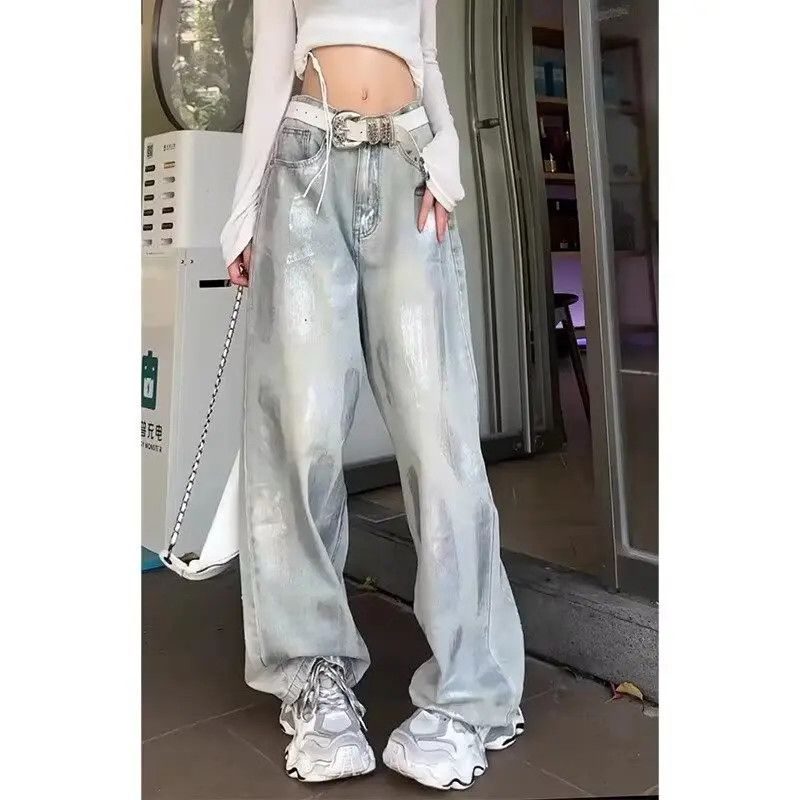 Japanese Brand Loose wide leg retro straight leg jeans Size US 30 / EU 46 - 1 Thumbnail