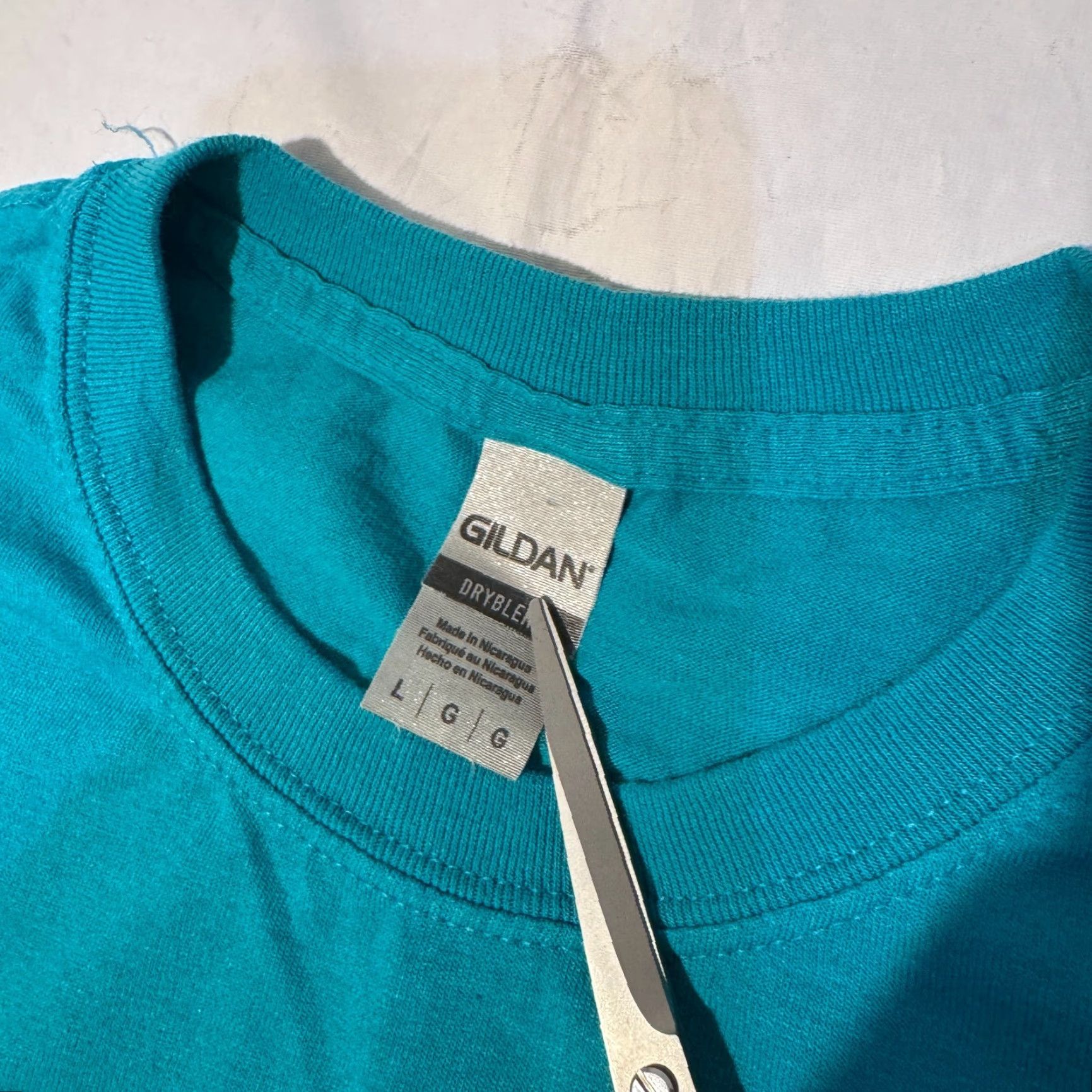 Gildan I Ride With King Jesus Tshirt Dropped Chevy Truck Takuache - L Teal Blue Size US L / EU 52-54 / 3 - 3 Thumbnail