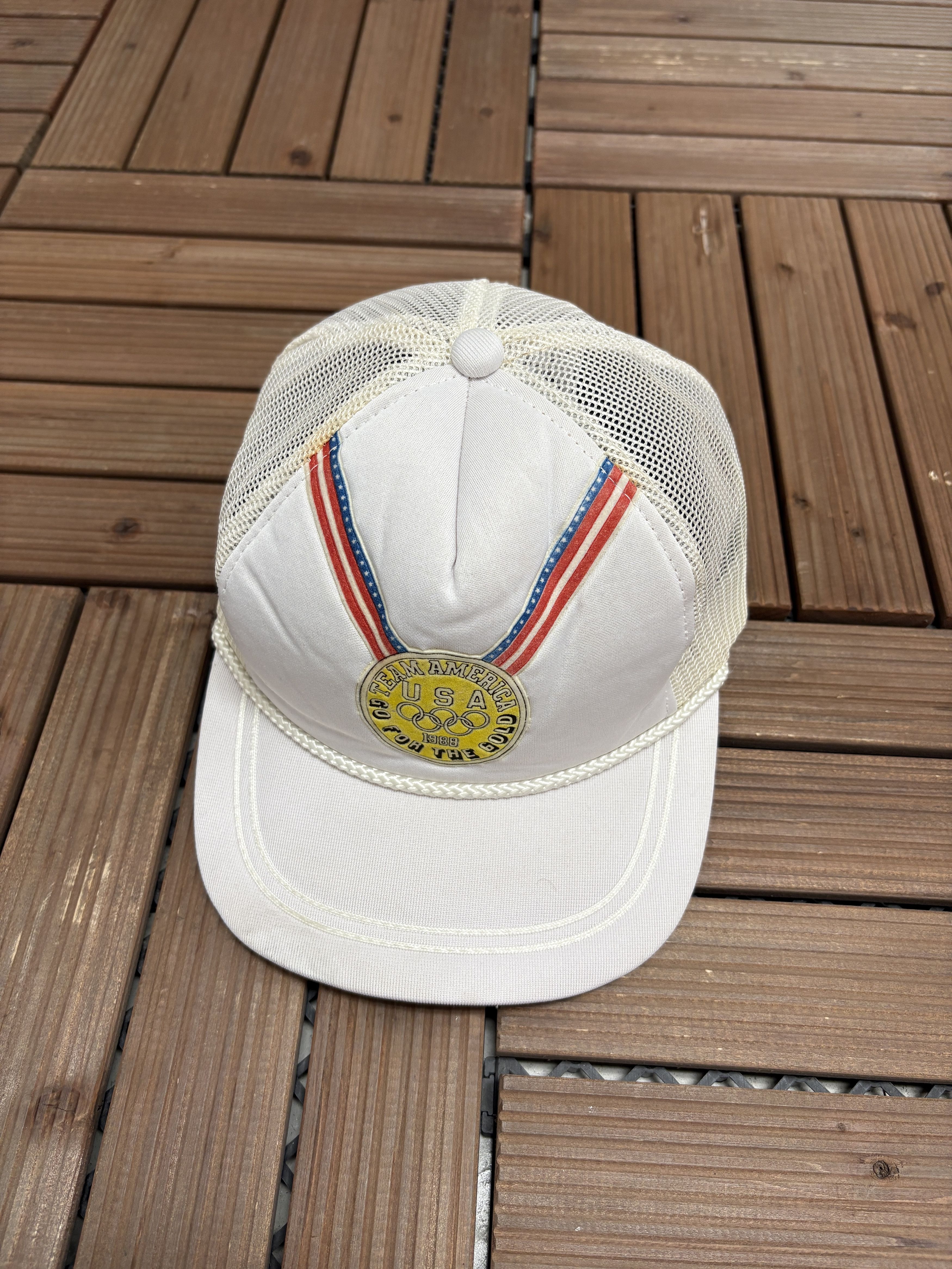 Vintage Team America Olympics 1988 Vintage Snap Back Hat Size ONE SIZE - 1 Thumbnail