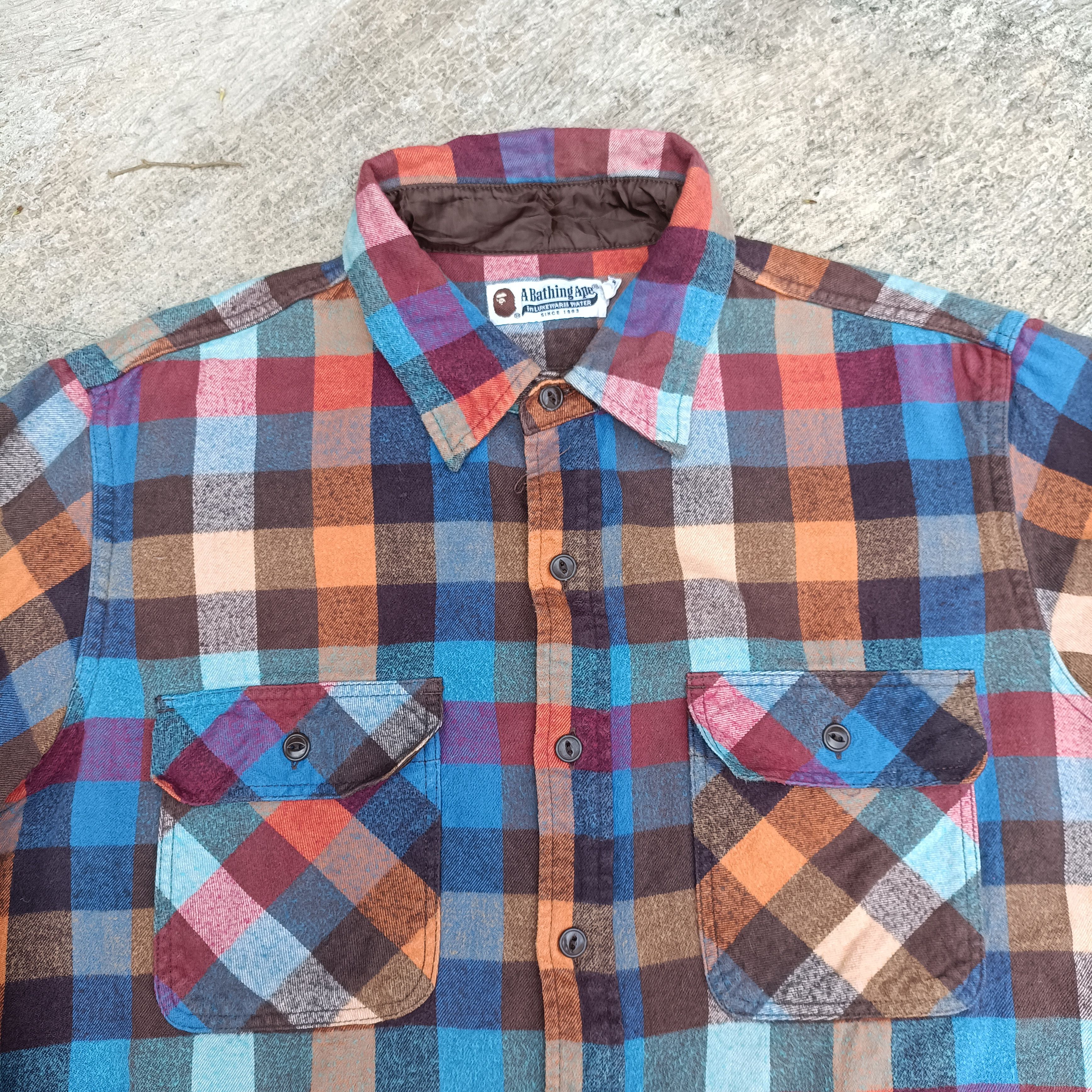 Bape Vintage Plaid Flannels Shirt Size US L / EU 52-54 / 3 - 3 Thumbnail